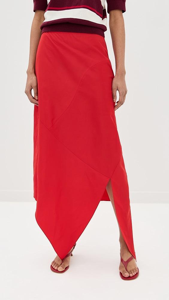 Tibi Italian Sporty Nylon Tie Skirt | Shopbop Product Image