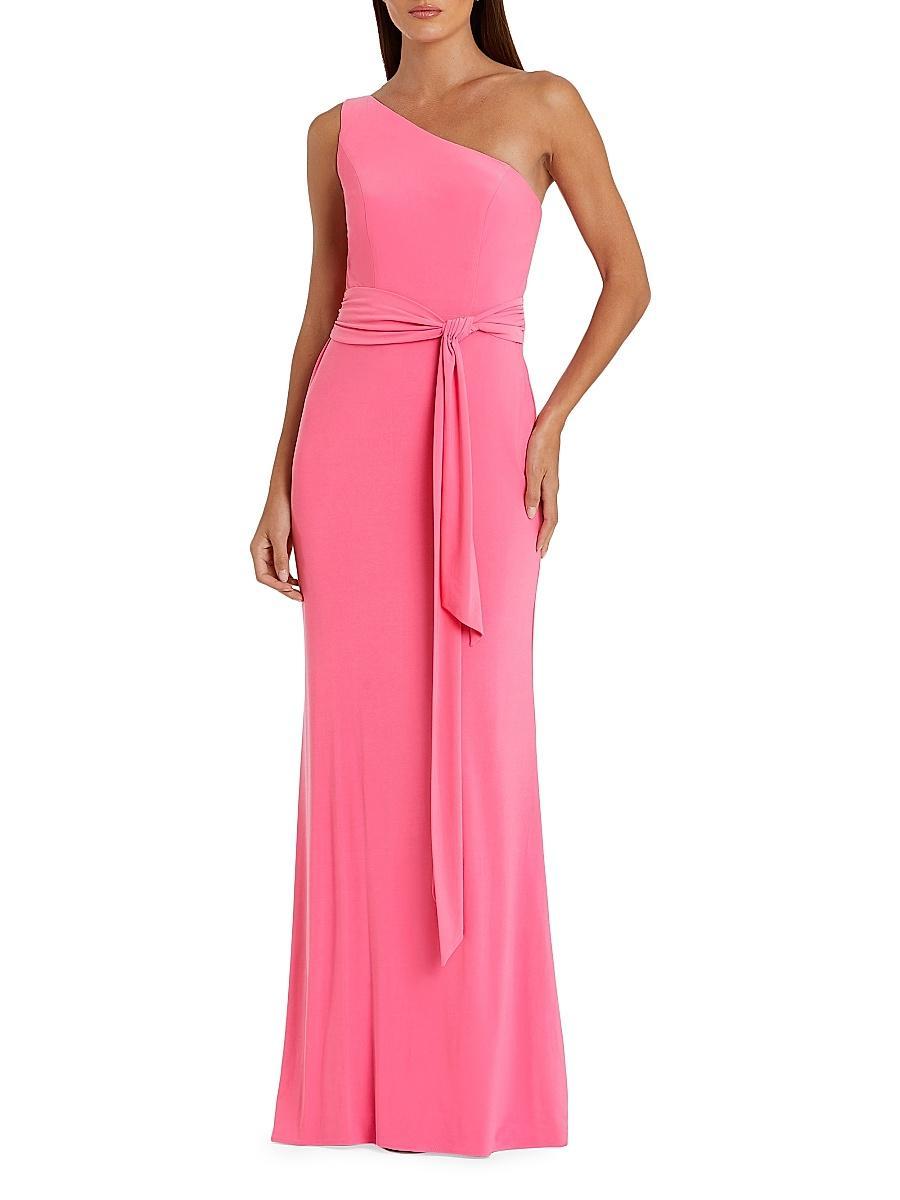 Womens Ieena 1 Jersey One-Shoulder Tie-Waist Gown Product Image