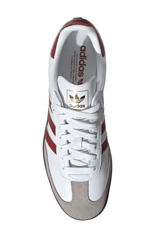 adidas Samba OG Sneaker in White/ruby/Clear Granite at Nordstrom, Size 14 Women's Product Image