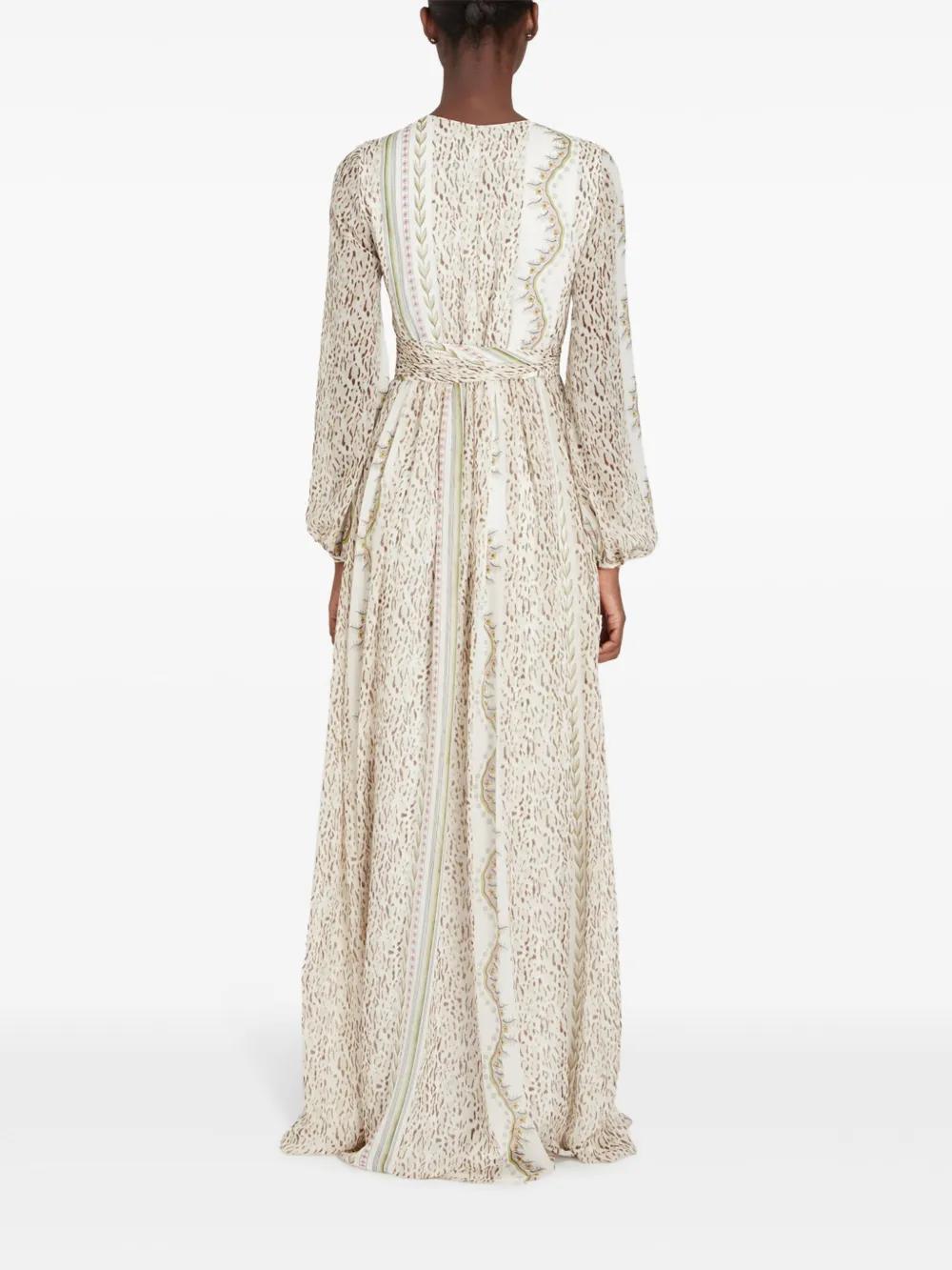 Kaleido Blend-print silk maxi dress Product Image