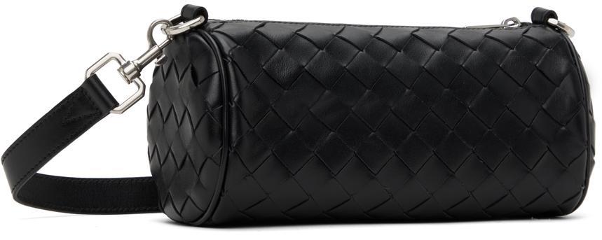 BOTTEGA VENETA Black Mini Intrecciato Barrel Cross Body Bag Product Image