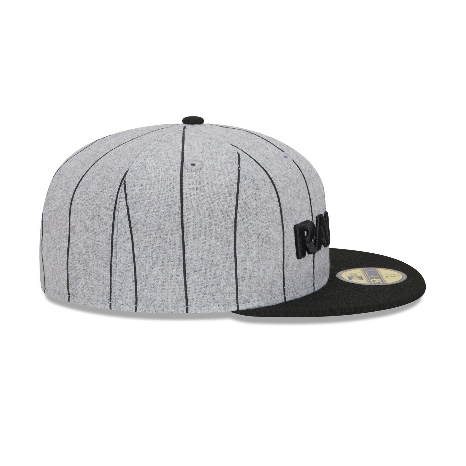 Las Vegas Raiders Heather Pinstripe 59FIFTY Fitted Hat Male Product Image