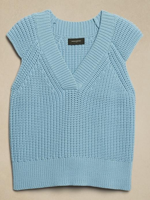 Textured Cross-V Sweater Product Image
