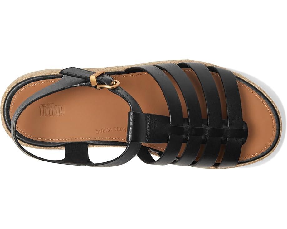 Platfforms Leather/Cork Heeled Ankle-Strap Sandals Product Image