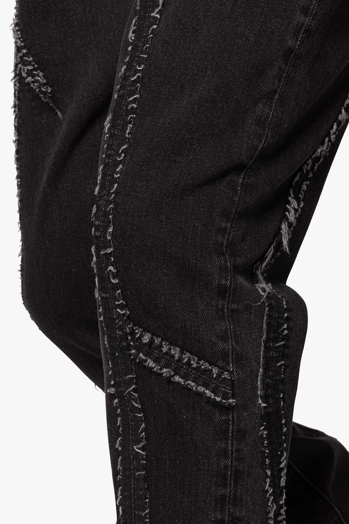 B705 Tear and Repair Denim - Black Product Image