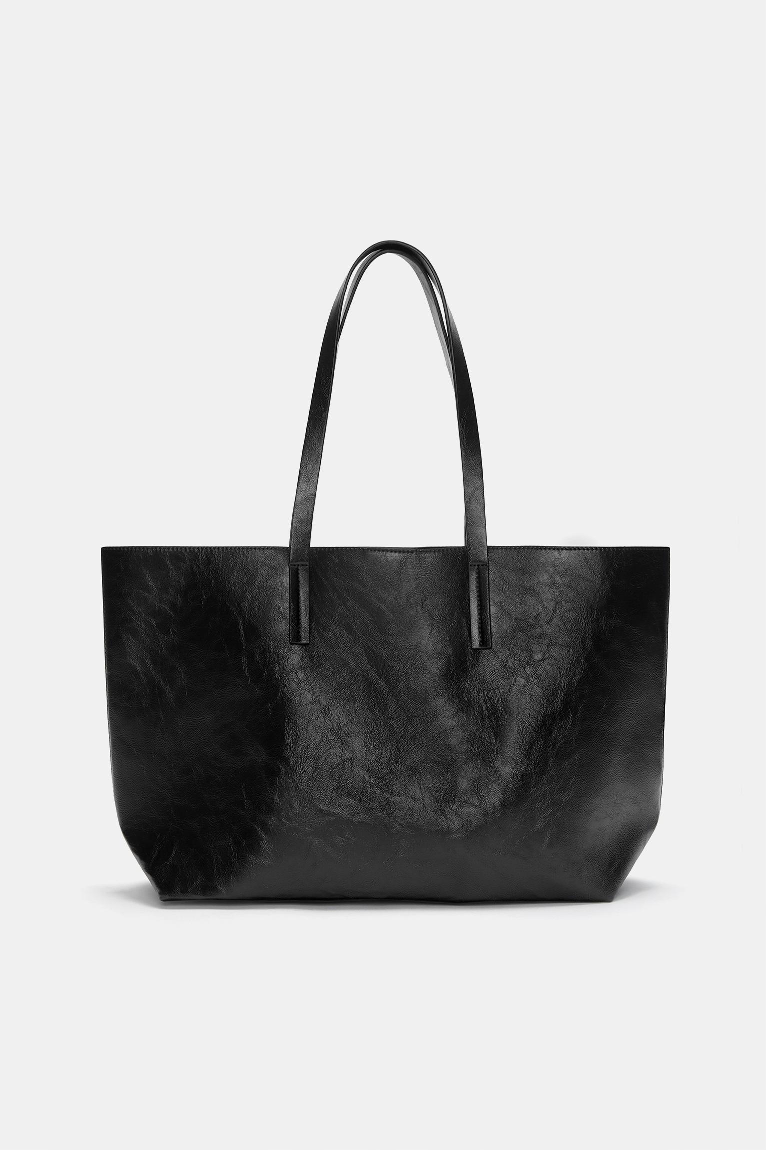 Faux leather shopper bag Product Image