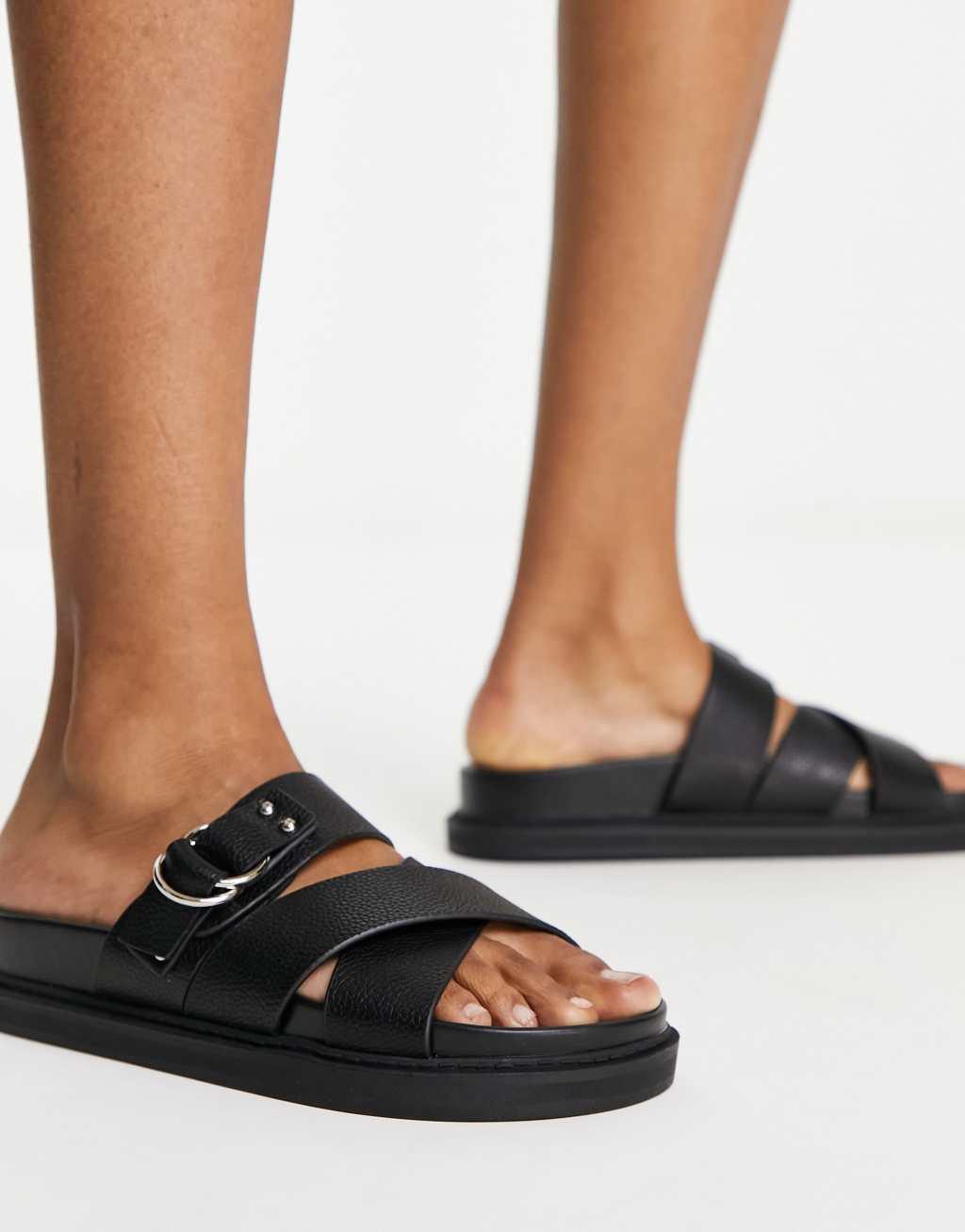 schuh Tamara cross strap flat sandals Product Image