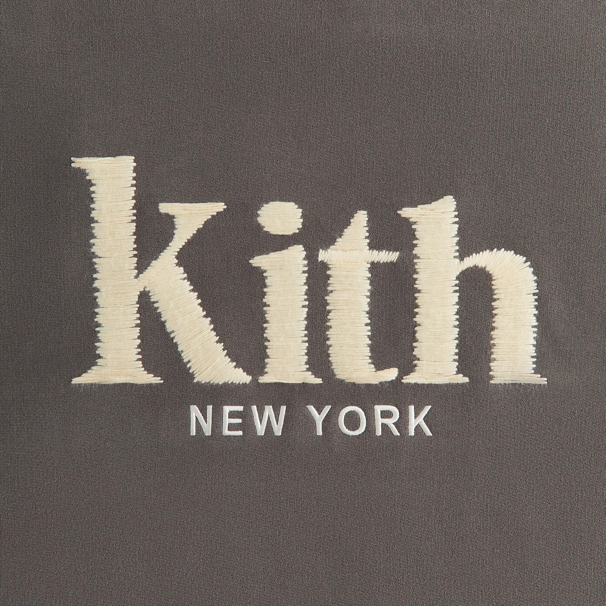 Kith Women Ashwin Sueded New York Crewneck - Hematite Female Product Image