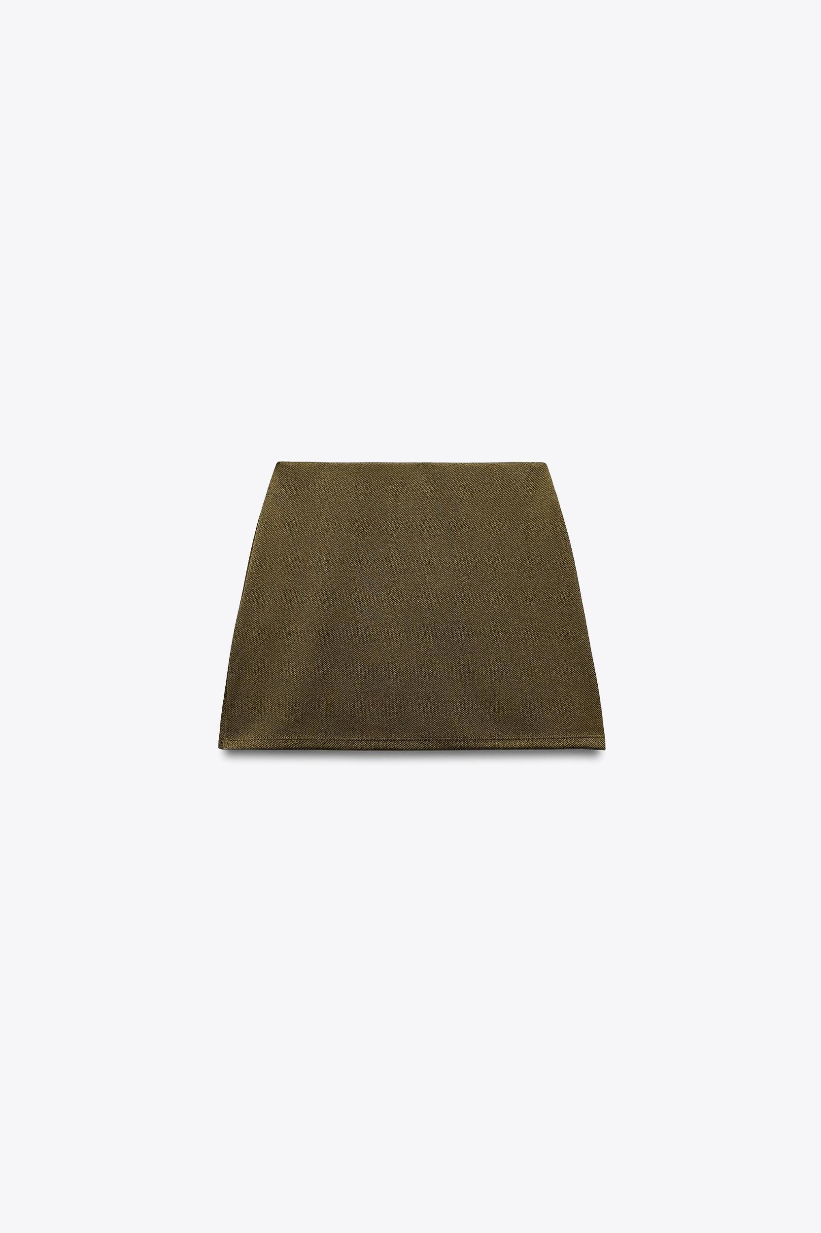 TWILL BUCKLE MINI SKIRT Product Image