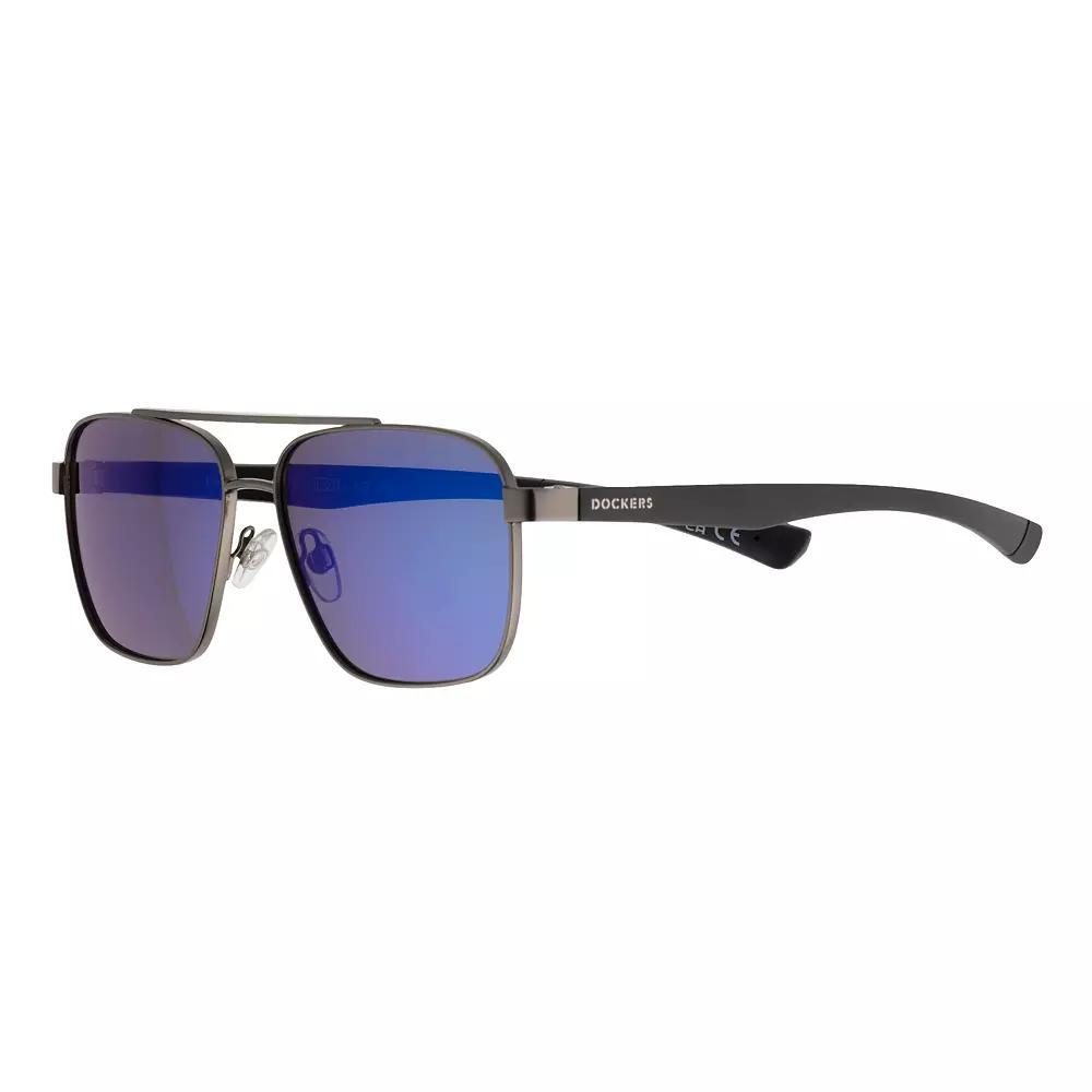 Men's Dockers Metal Aviator Sunglasses, Grey Product Image