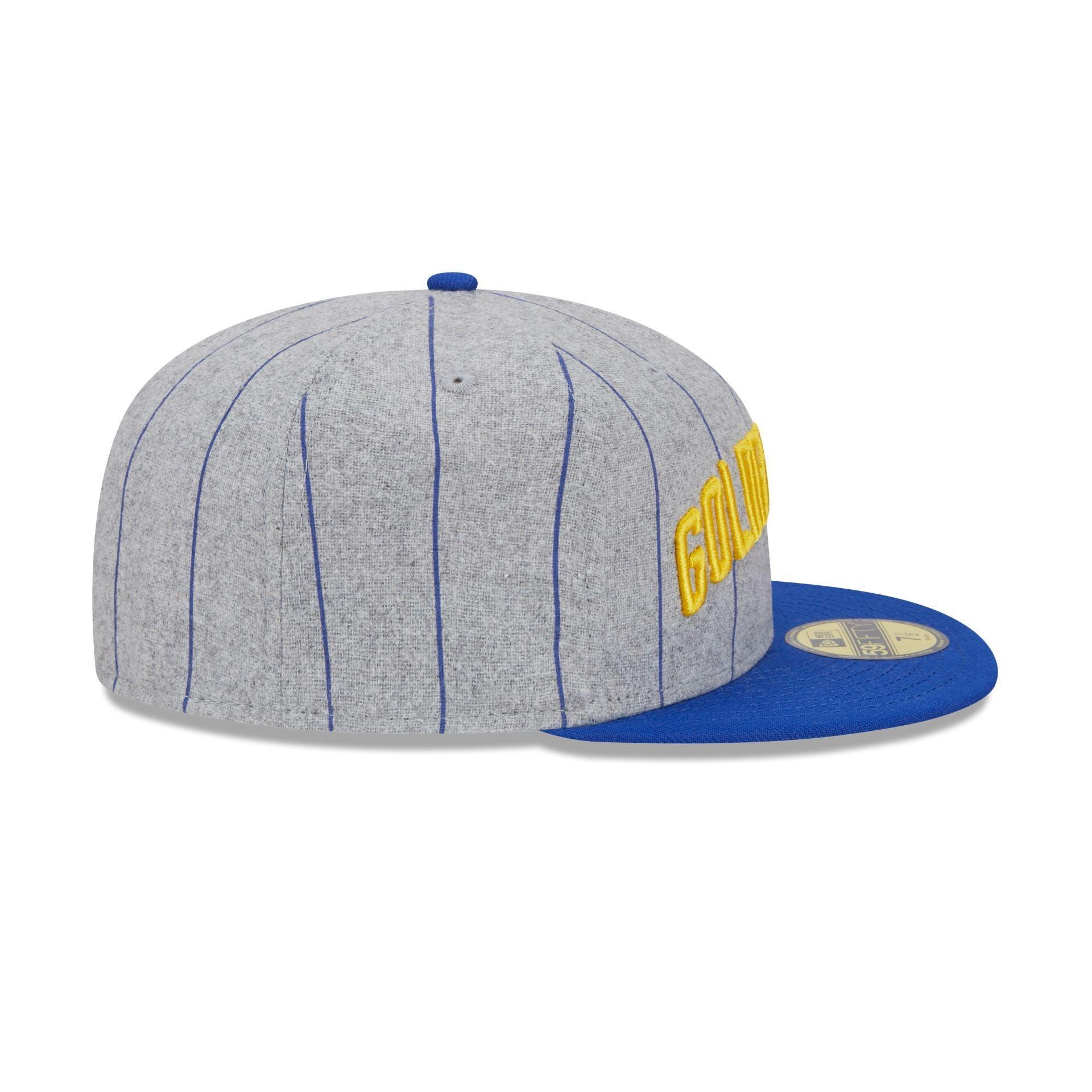 Golden State Warriors Heather Pinstripe 59FIFTY Fitted Hat Male Product Image