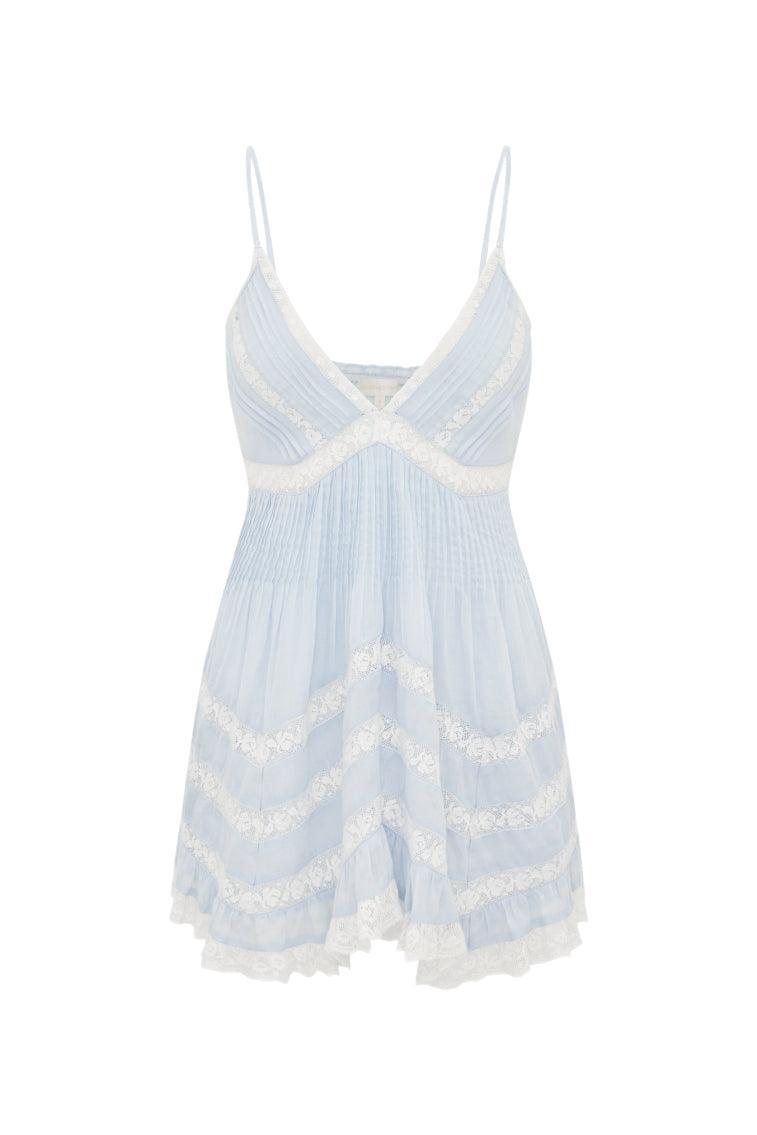 Alonna Cotton Lace-Trimmed Mini Dress Product Image