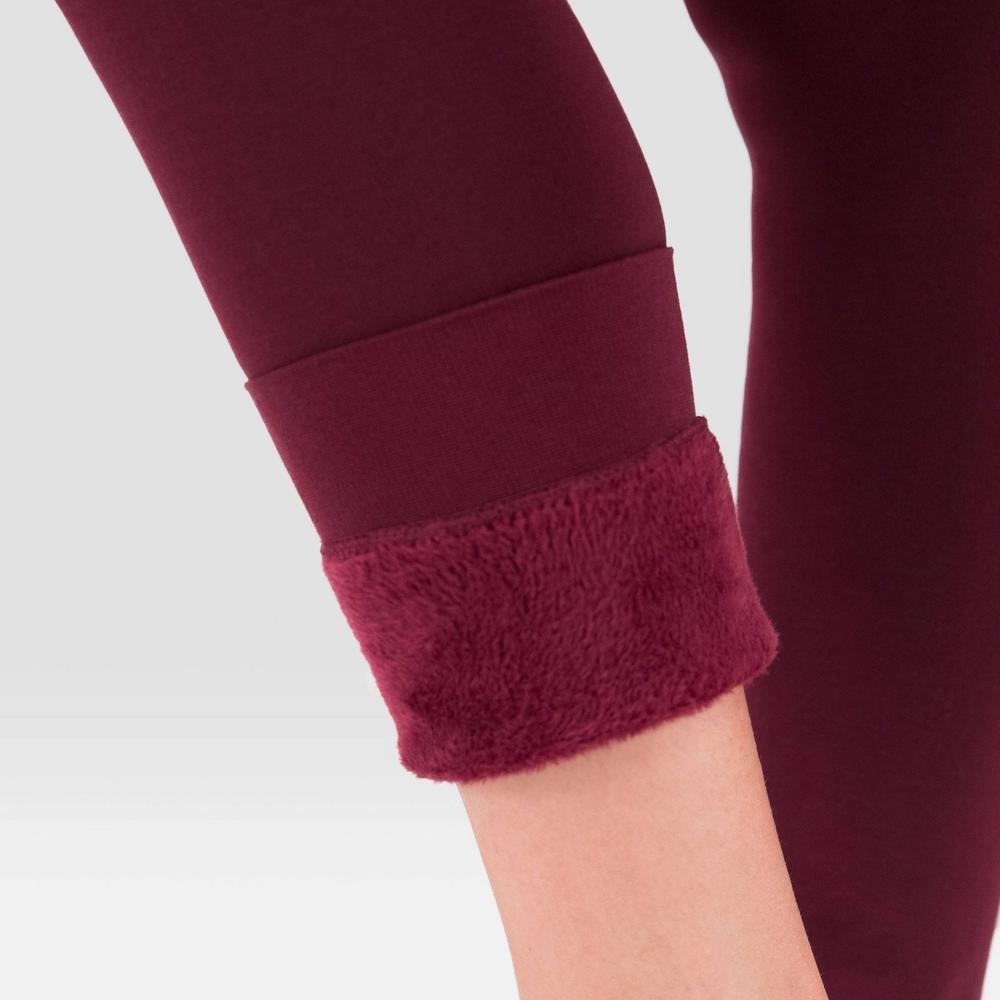 Wander by Hottotties Women's Velvet Lined Thermal Leggings - Black M Product Image