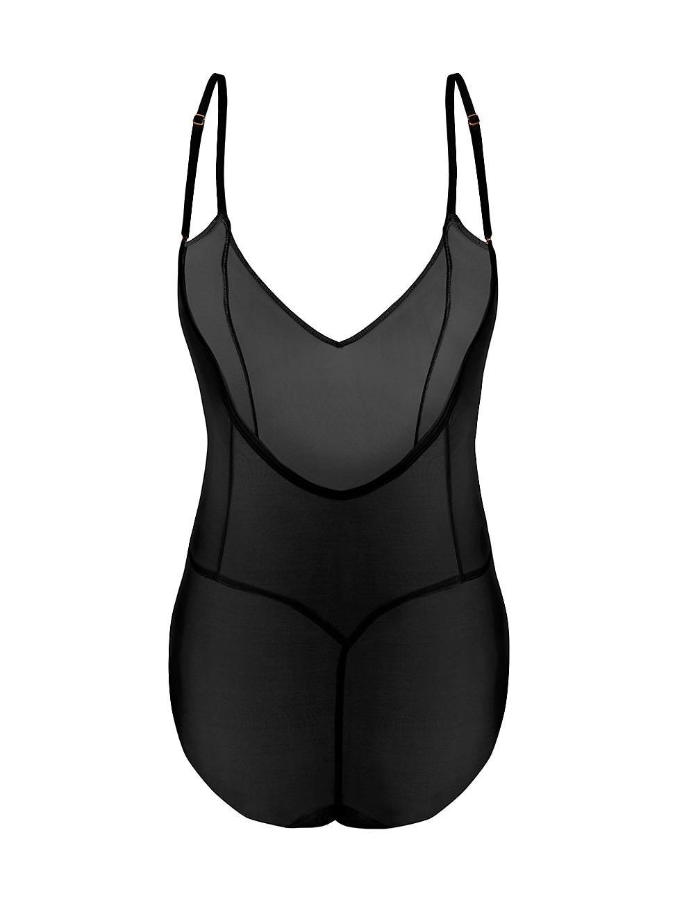 Item m6 All Mesh Shape Low Back Bodysuit Product Image