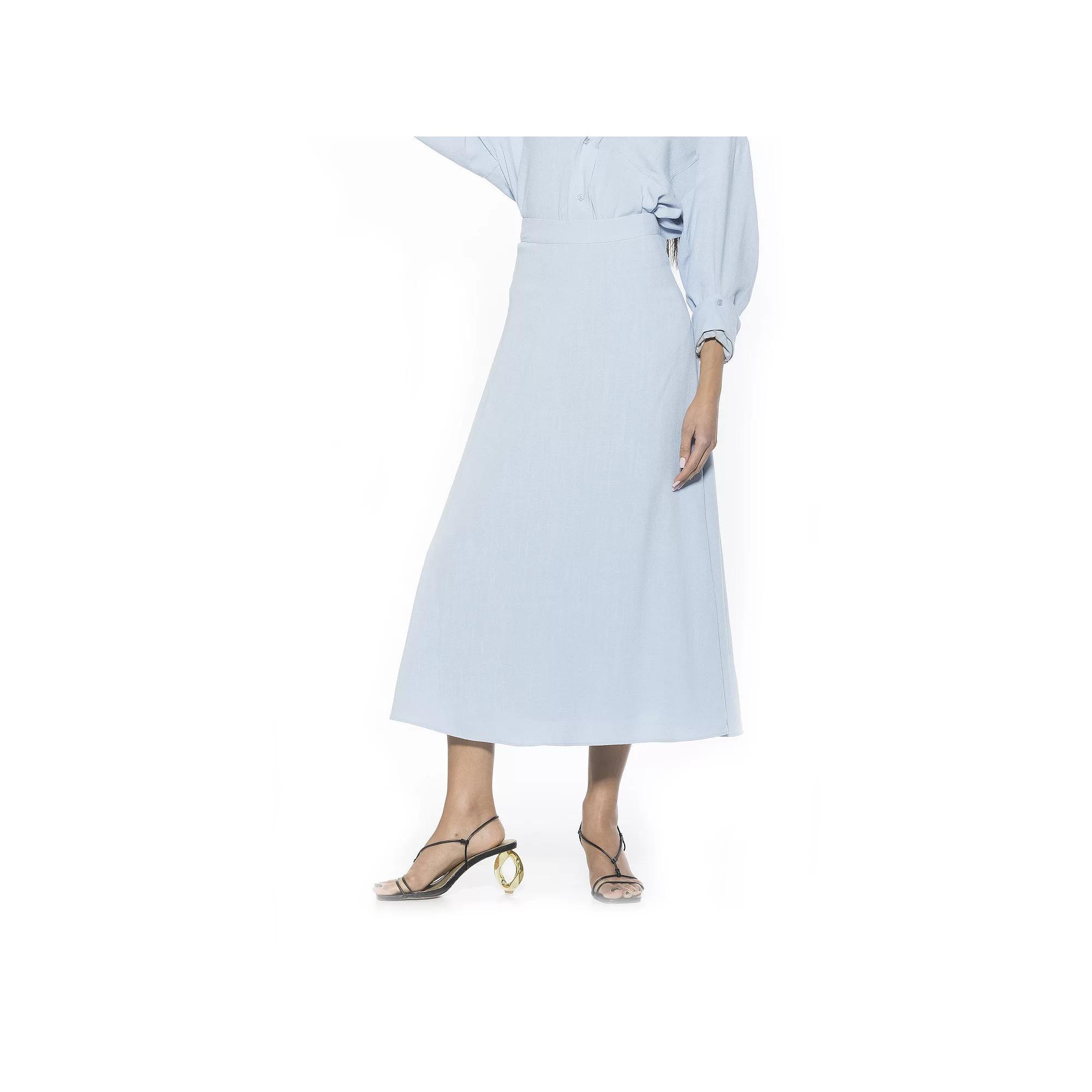 Women's ALEXIA ADMOR Brilyn Maxi Skirt, Size: 10, Blue Product Image