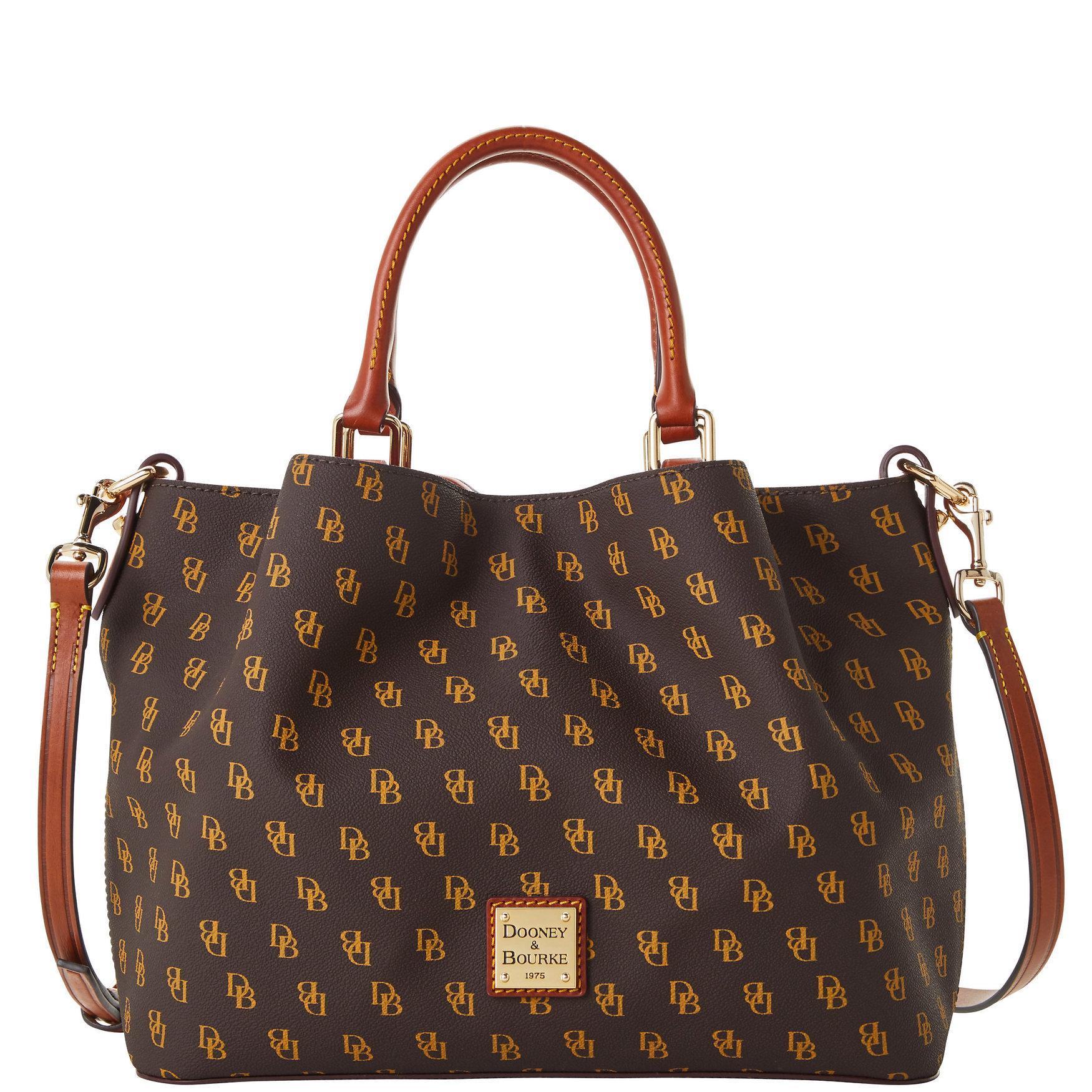 Dooney & Bourke Womens Gretta Coated Cotton Brenna Bag in Fuchsia Product Image