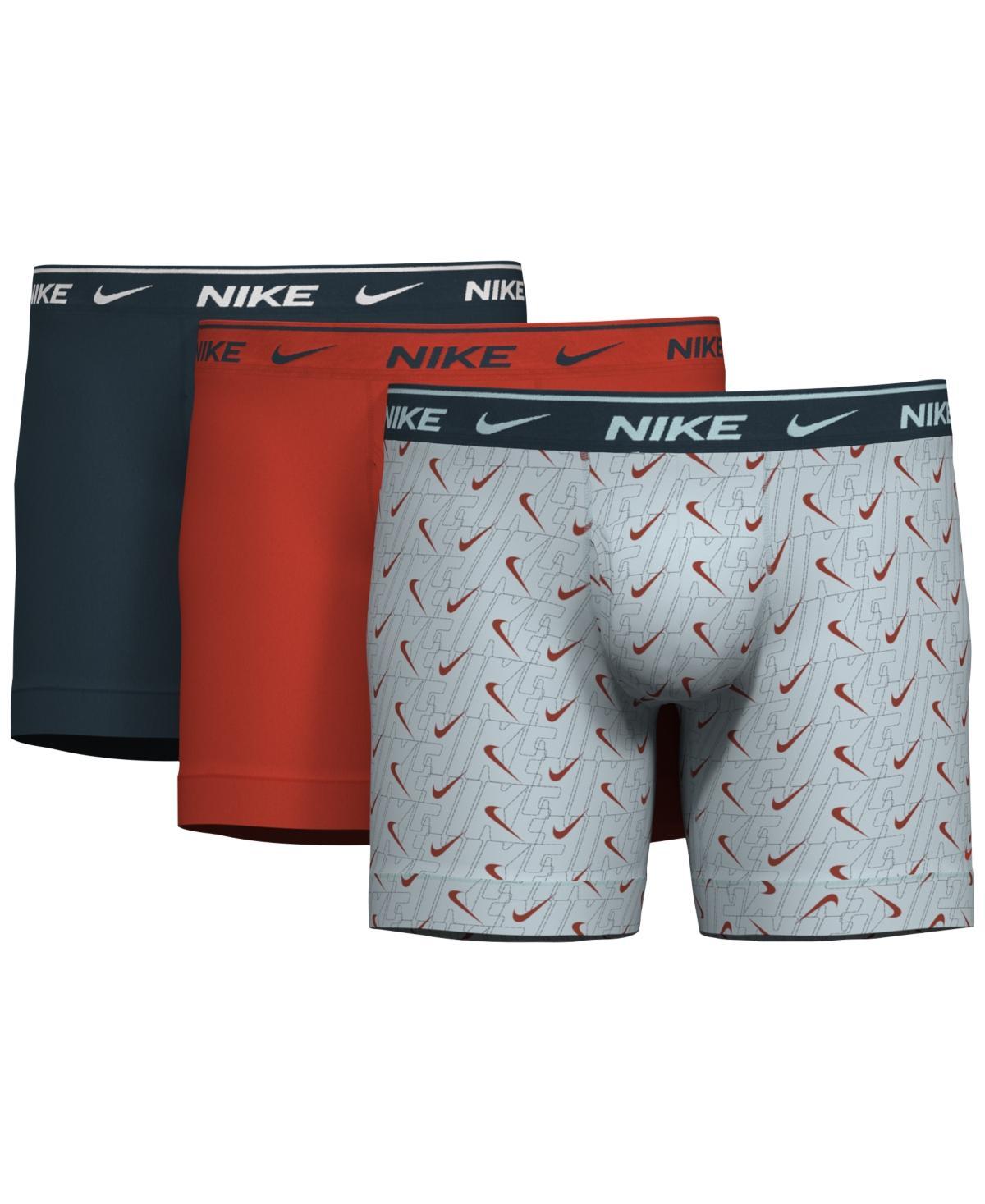 Men's Nike Dri-FIT Essential 3-pack Stretch Boxer Briefs, Size: XXL, Navy Blue Black Product Image