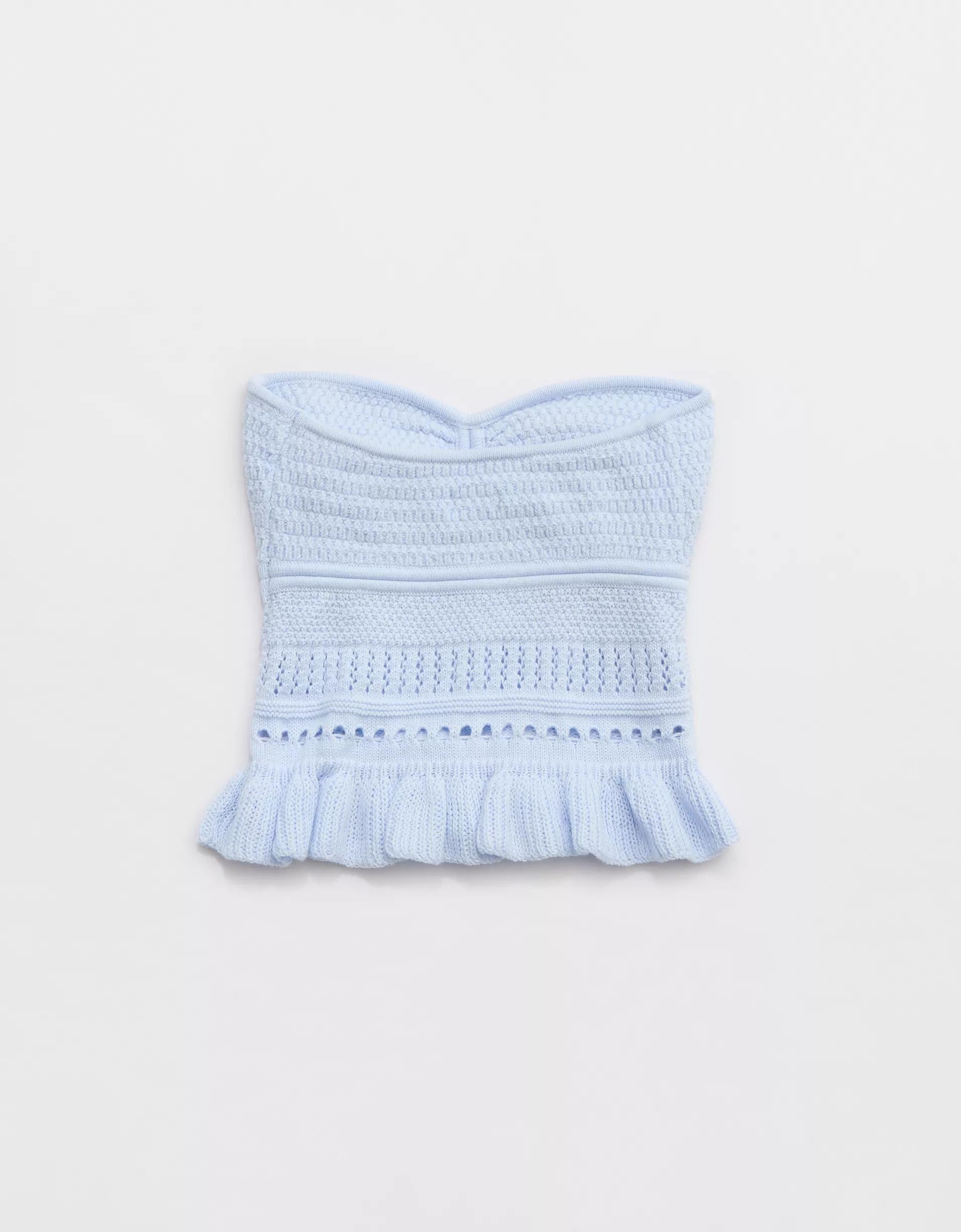 Aerie Peplum Sweater Tube Top Product Image