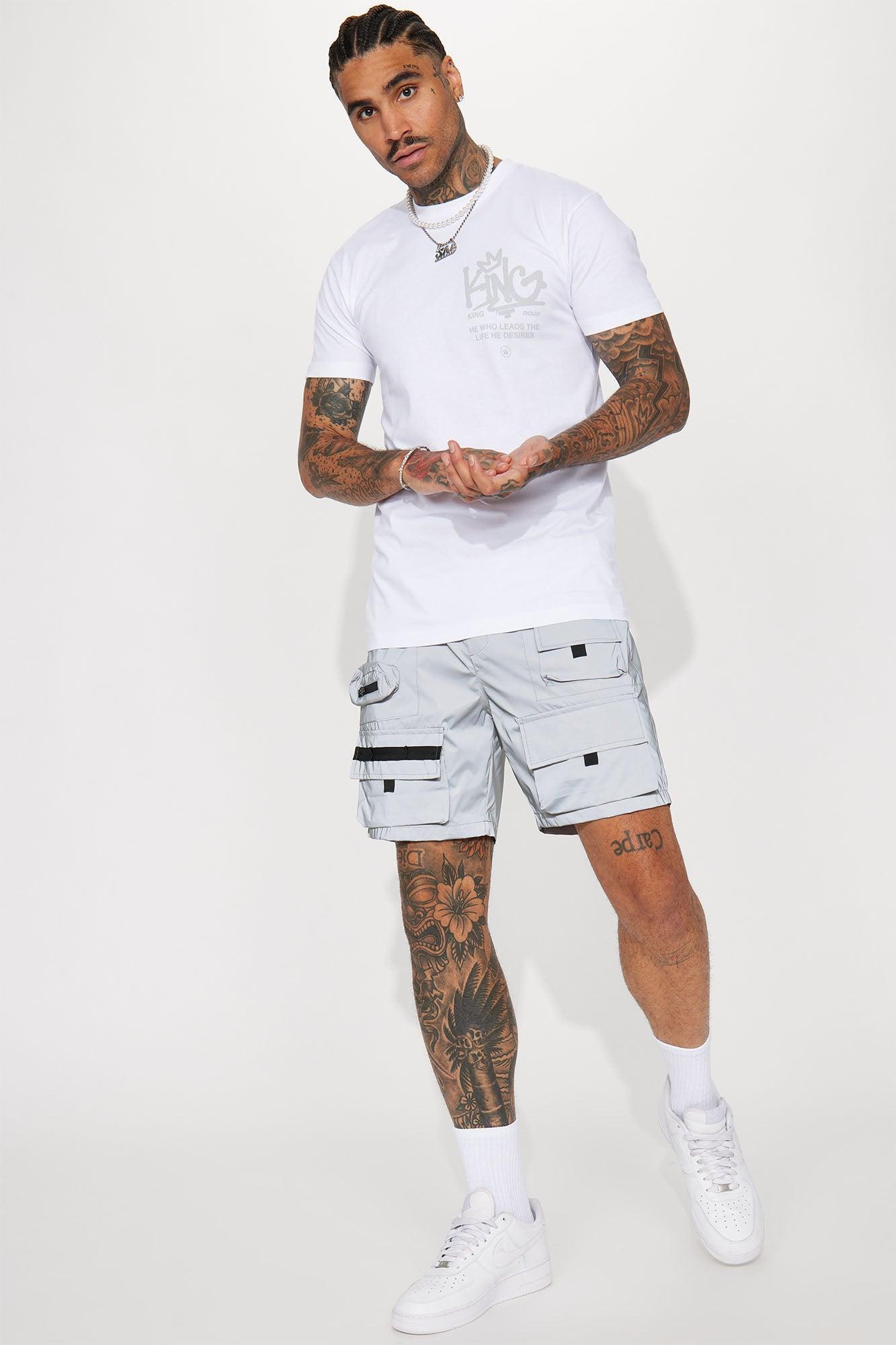 Crown Him King Short Sleeve Tee - White Product Image