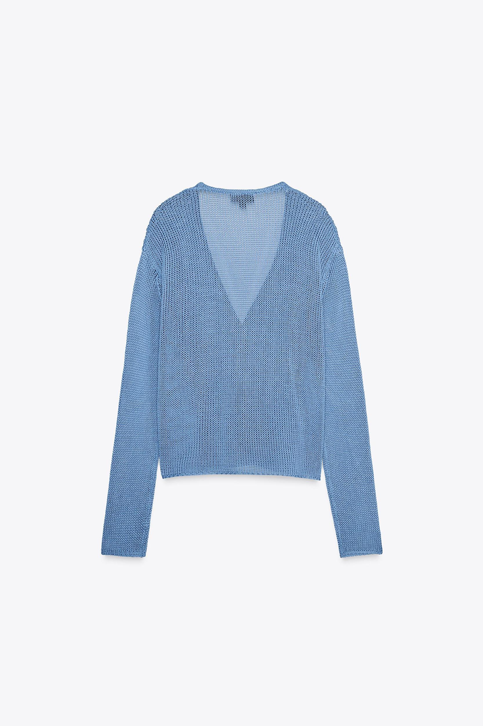 100% COTTON KNIT CARDIGAN Product Image