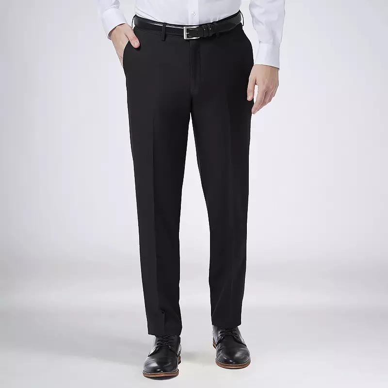 Mens Haggar Premium Comfort Flex-Waist Slim-Fit Stretch Flat-Front Dress Pants, Mens Product Image
