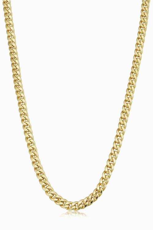 Mens 14K Yellow Solid Gold Estate Cuban Bold Chain Product Image
