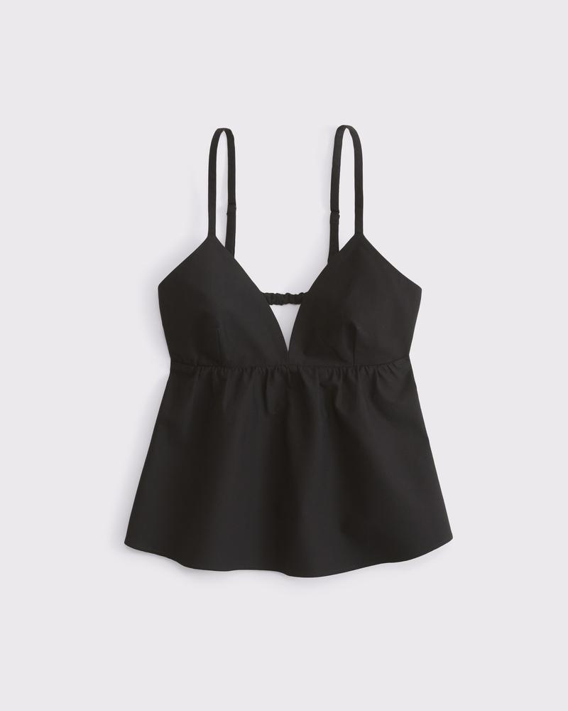 Poplin Peplum Top Product Image