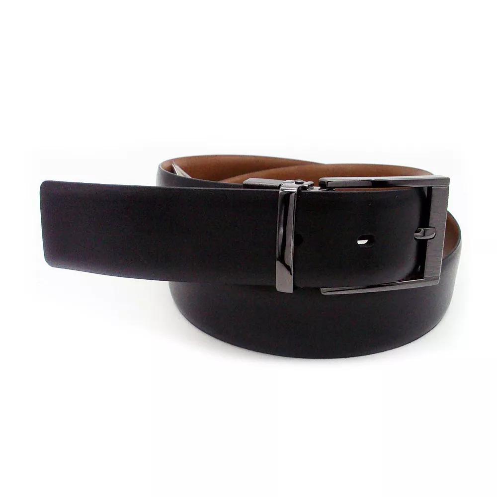 Men's Sonoma Goods For Life® Scratch Reversible Leather Belt, Size: Small, Black Product Image