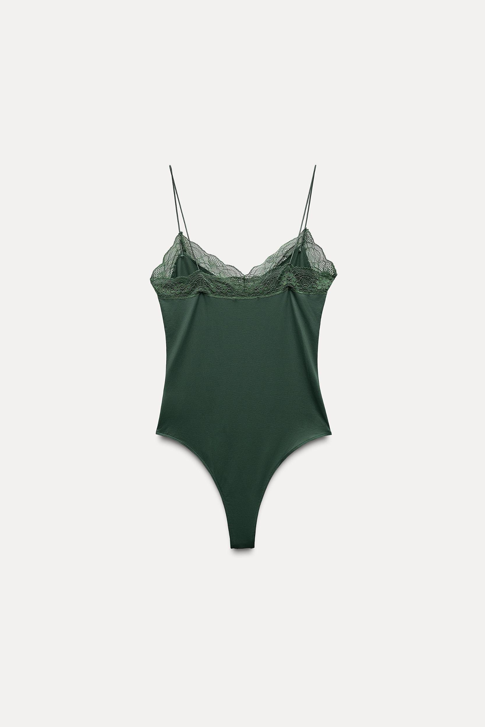 LACE CAMISOLE BODYSUIT Product Image