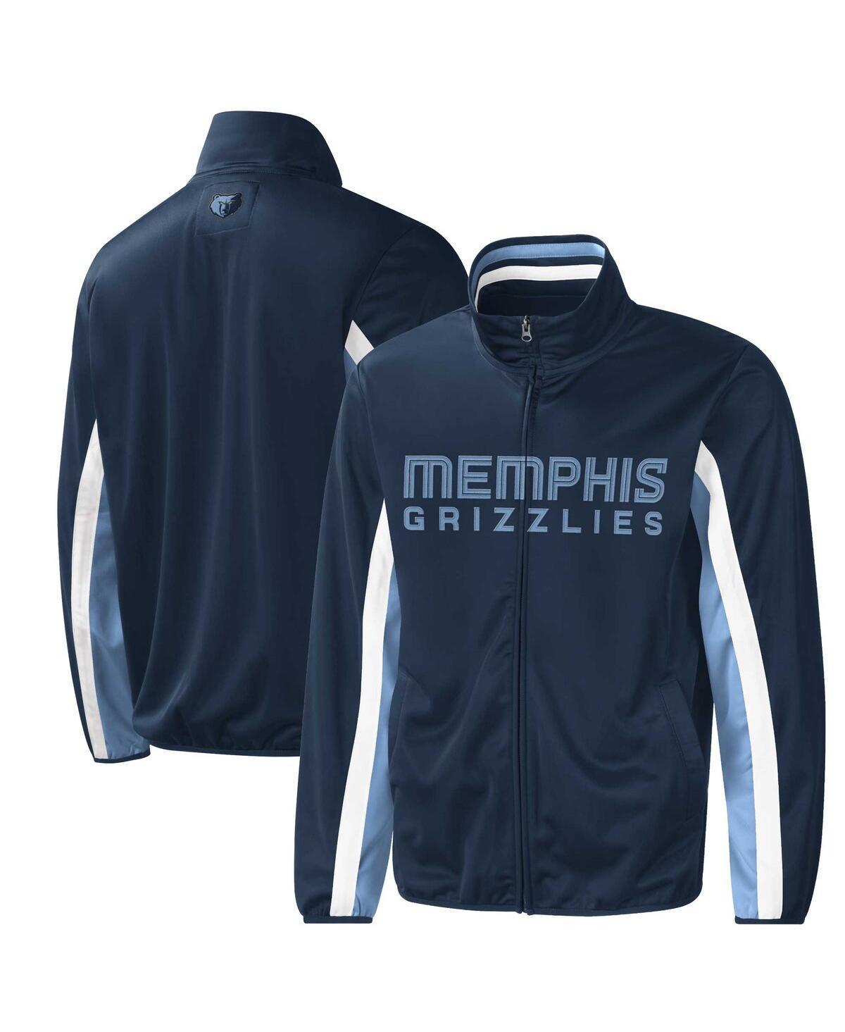 Mens G-III Sports by Carl Banks Navy Memphis Grizzlies Contender Wordmark Full-Zip Track Jacket Grz Blue Product Image