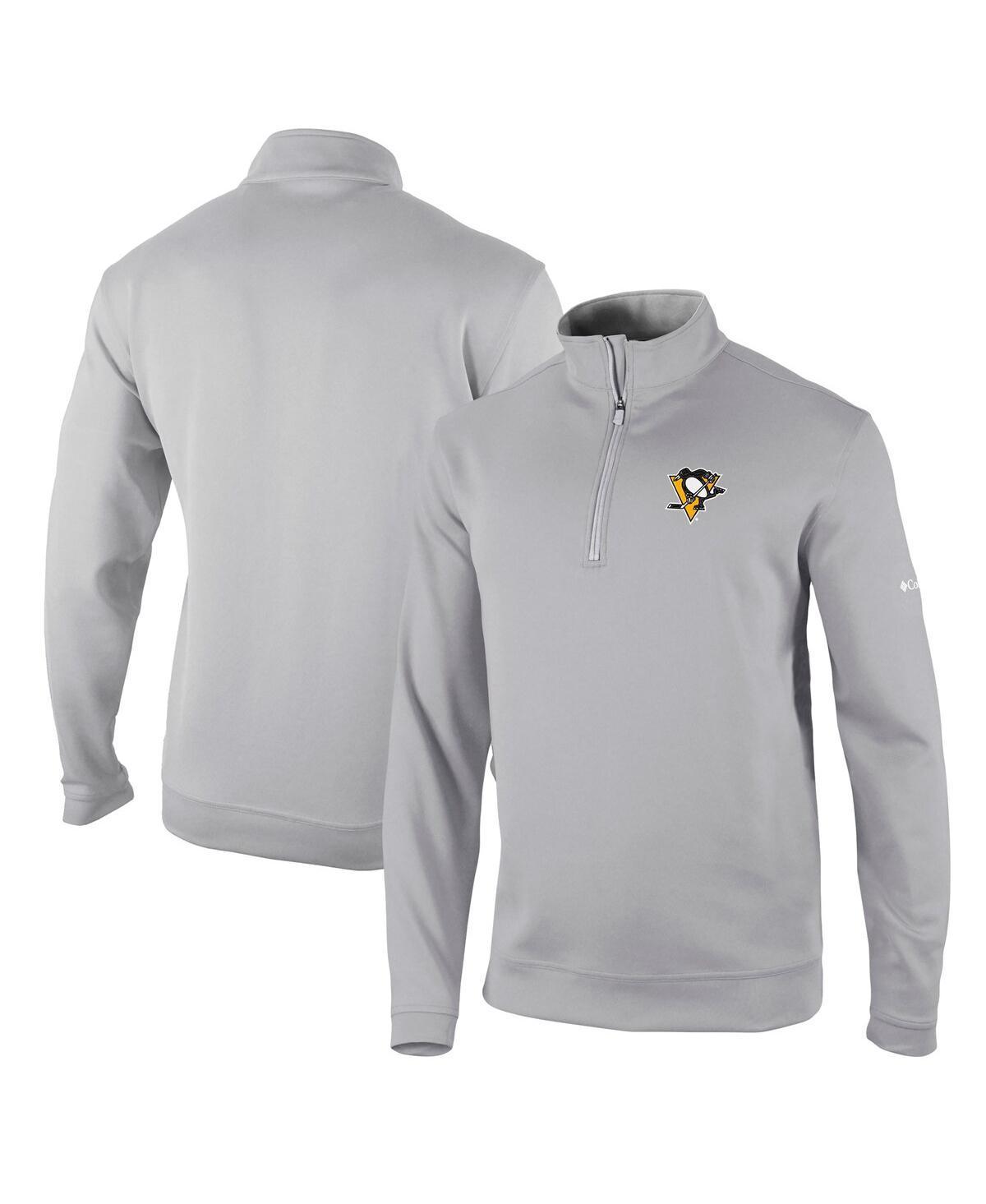 Men's Columbia Gray Pittsburgh Penguins Wickham Hills Omni-Wick Quarter-Zip Jacket, Size: Large, Grey Product Image