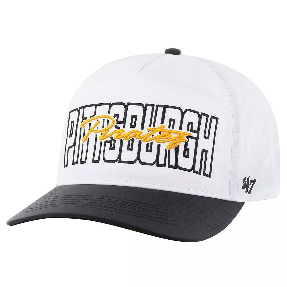 Men's '47 White Pittsburgh Pirates Lineman Hitch Adjustable Hat Product Image