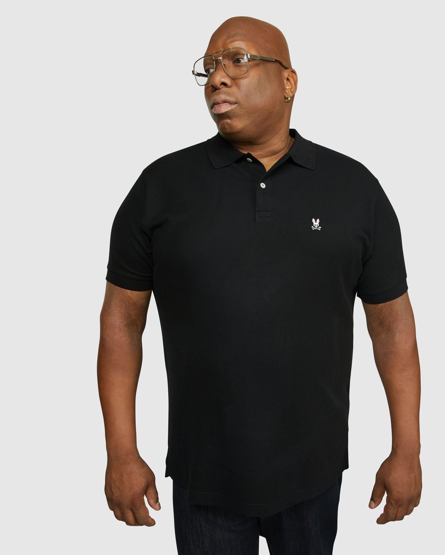 Men's Big And Tall Classic Pique Polo Shirt 001 BLACK / 4XLT Product Image