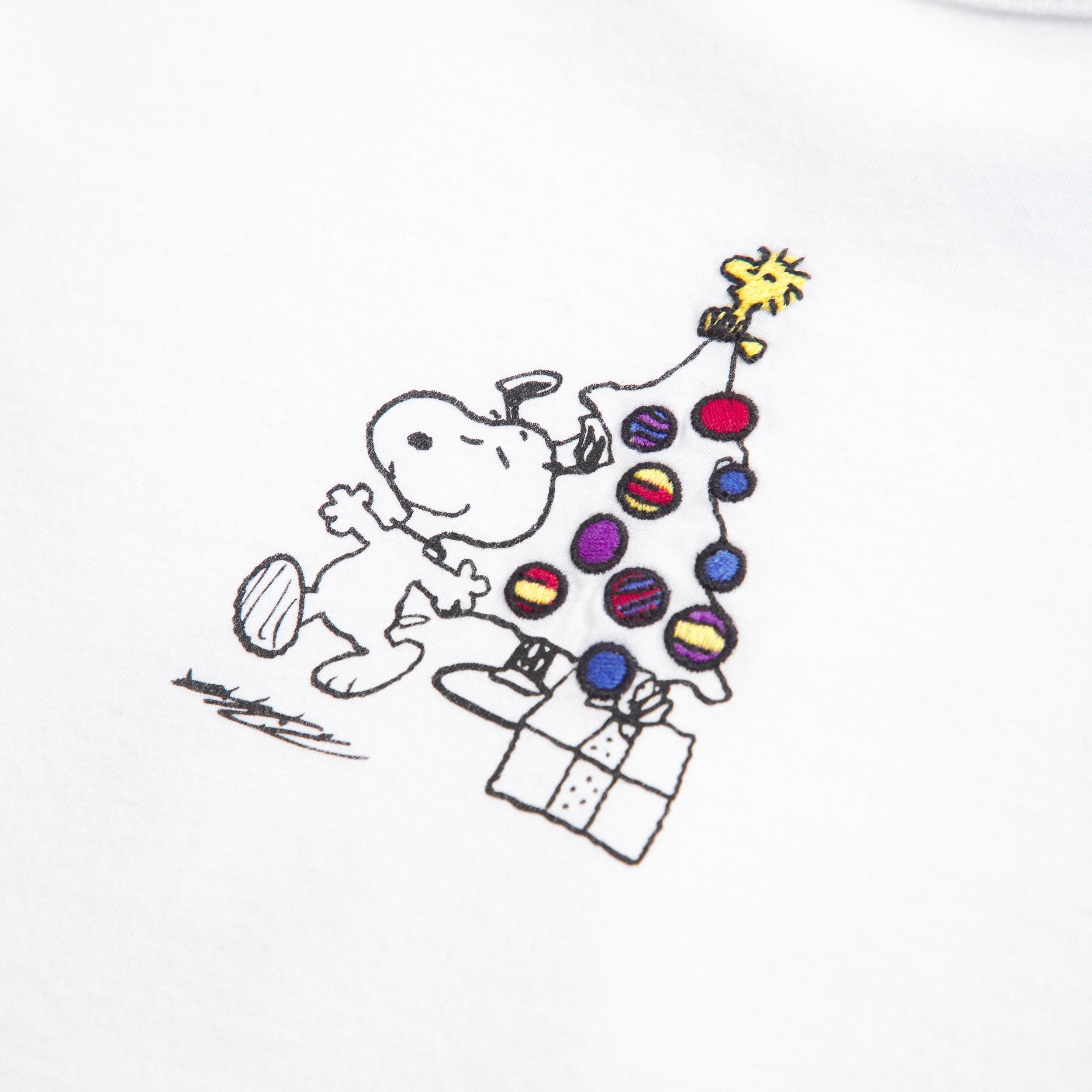 Short-Sleeve Snoopy Graphic Skimming Tee Product Image