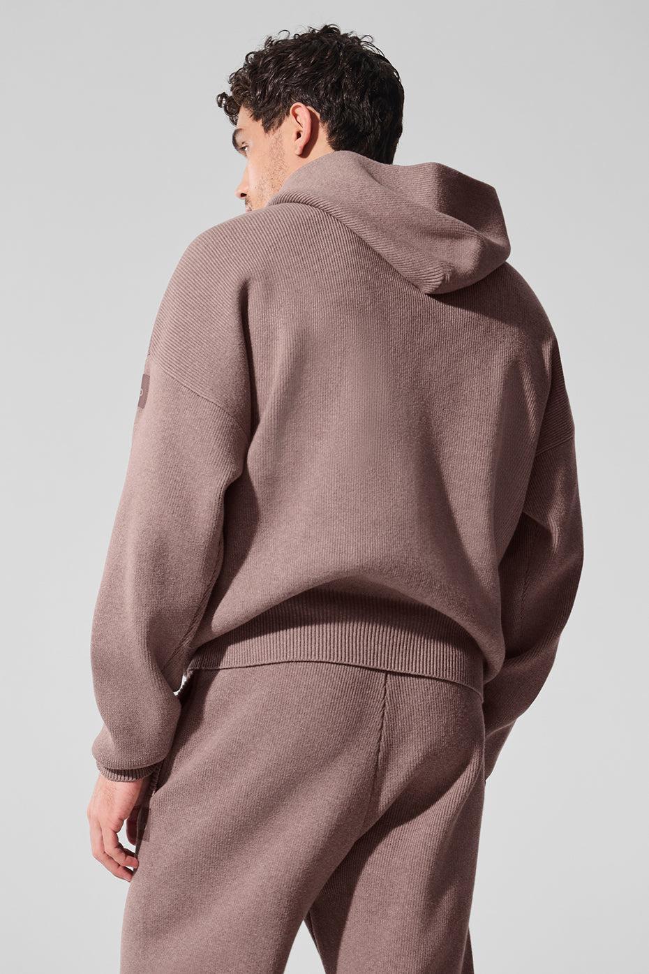 Scholar Hooded Sweater - Mushroom Heather Male Product Image