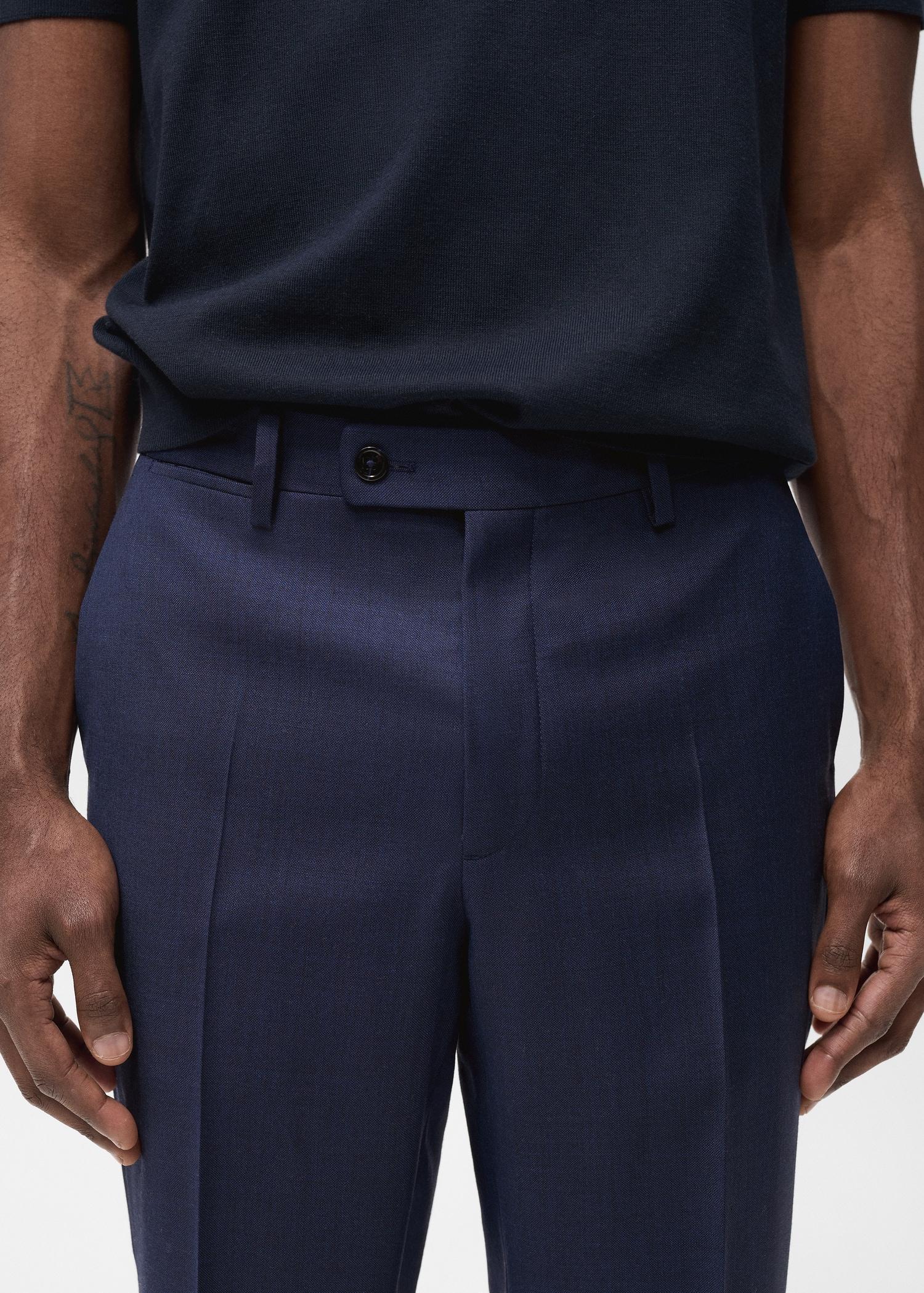 Turin 100% virgin wool suit pants - Men | MANGO USA Product Image
