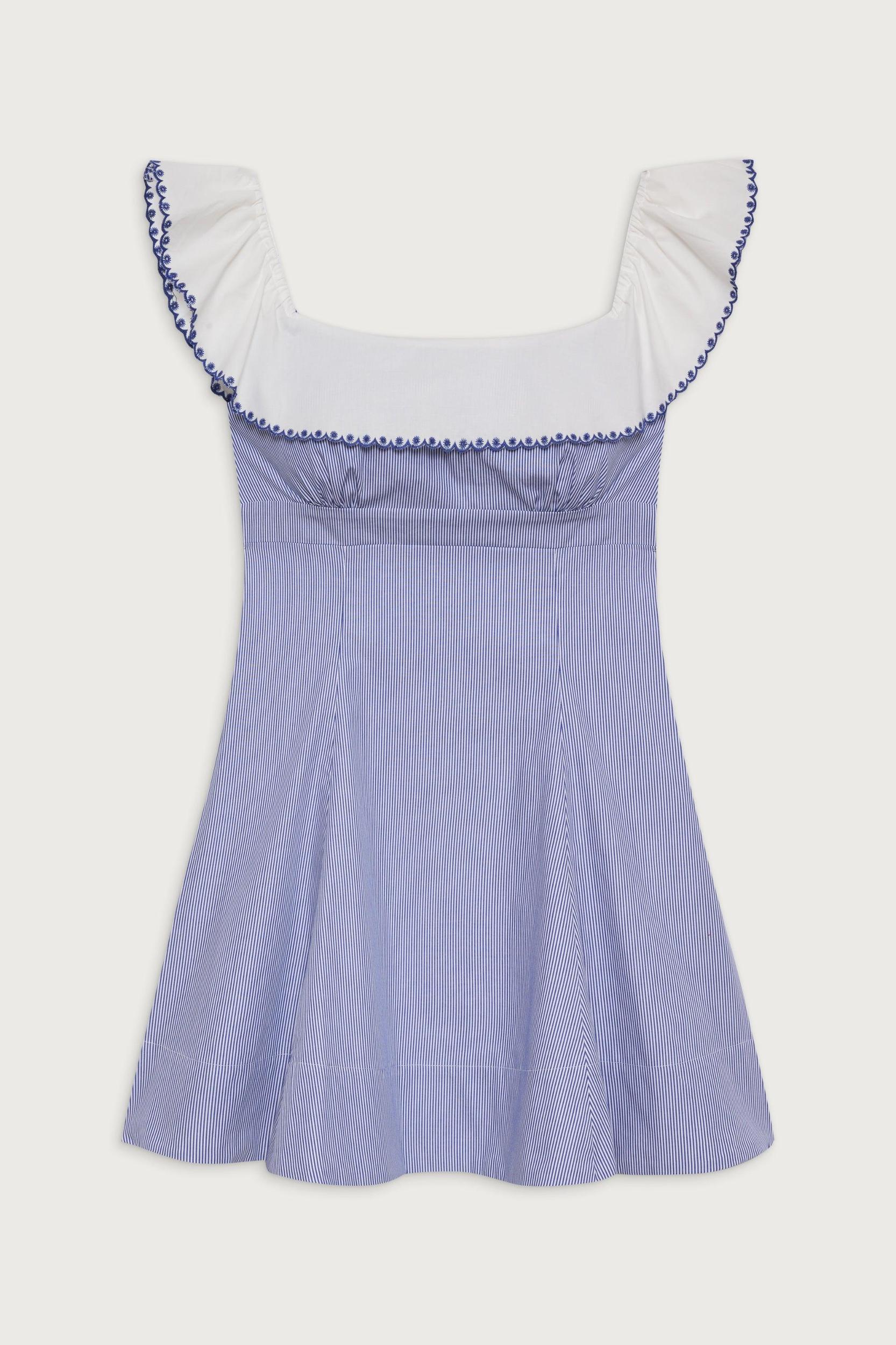 Lilah Striped Mini Dres - Midnight Stripe Product Image
