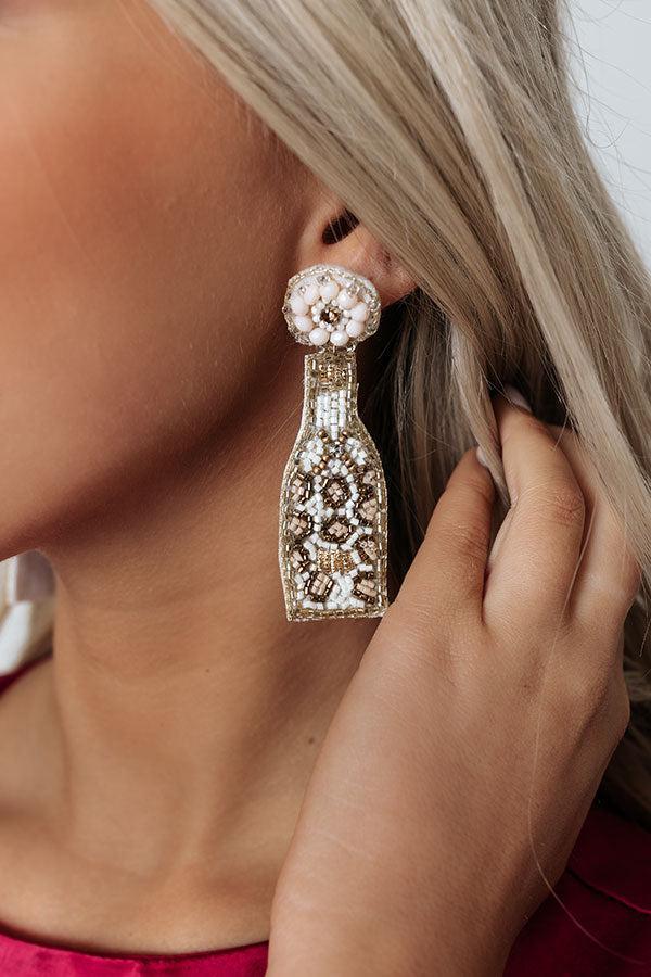 Something To Celebrate Beaded Earrings In Gold Product Image