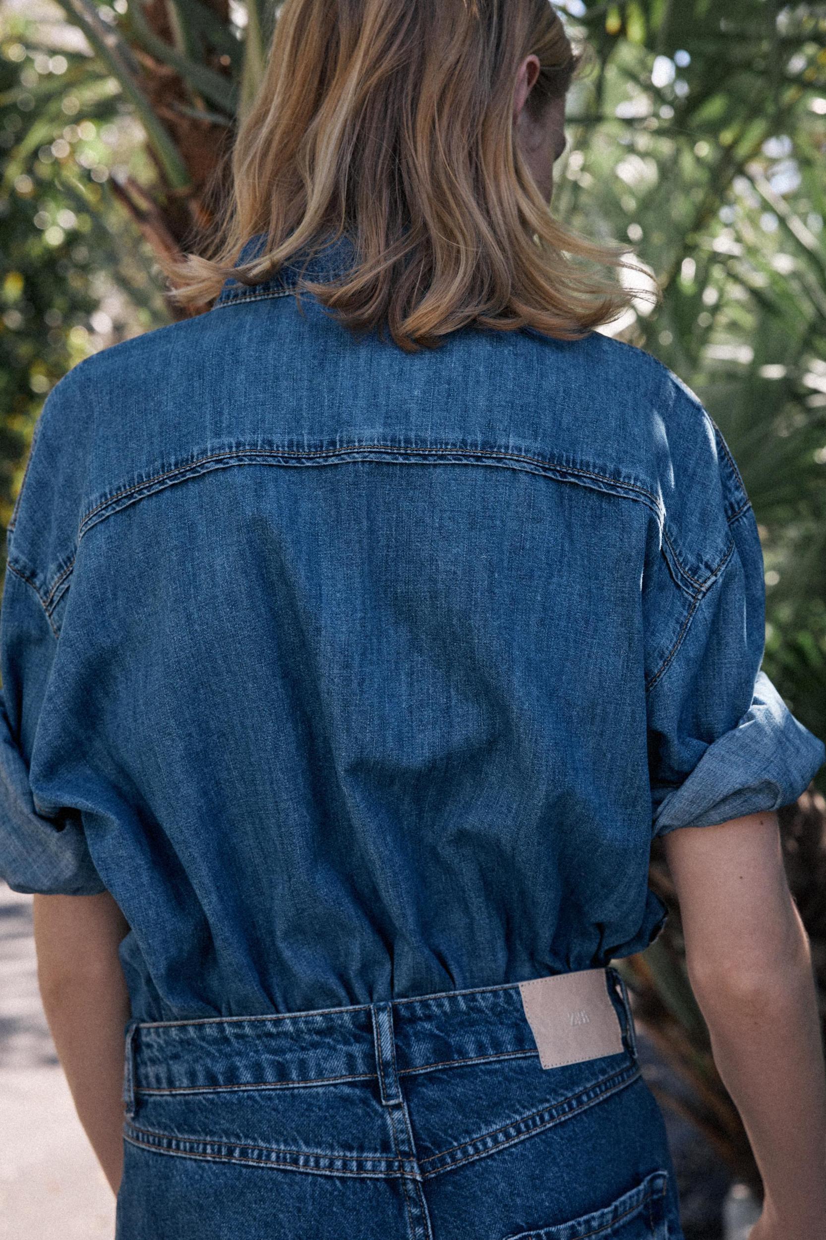 Z1975 BELTED DENIM SHIRT Product Image