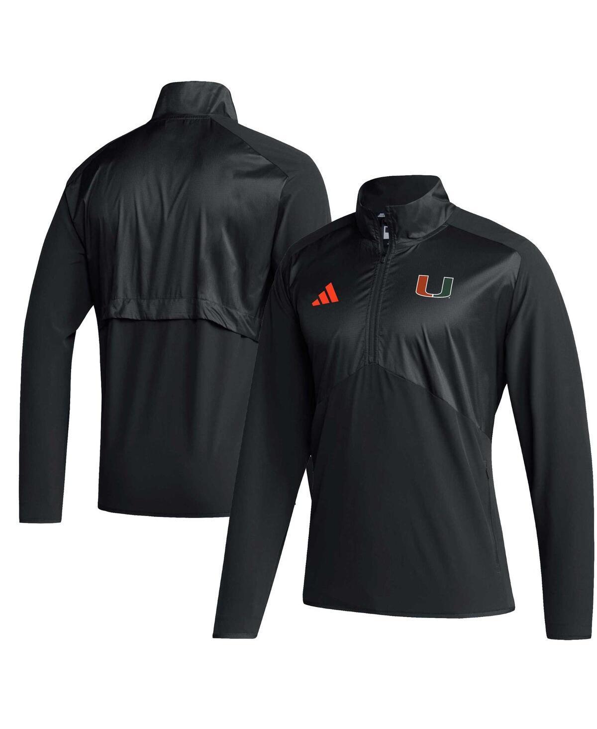Mens adidas Navy Georgia Tech Yellow Jackets Sideline AEROREADY Raglan Sleeve Quarter-Zip Jacket Nc2 Blue Product Image