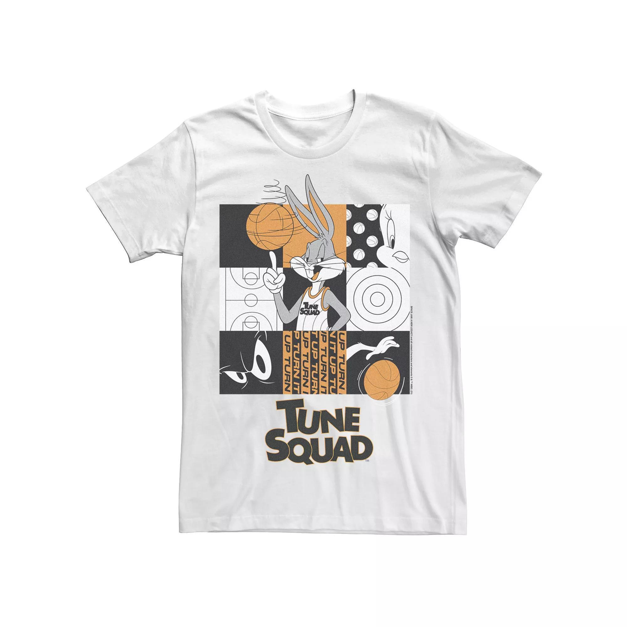 Men's Space Jam 2 Bugs Bunny Panel Collage Tee, Size: Large, White Product Image