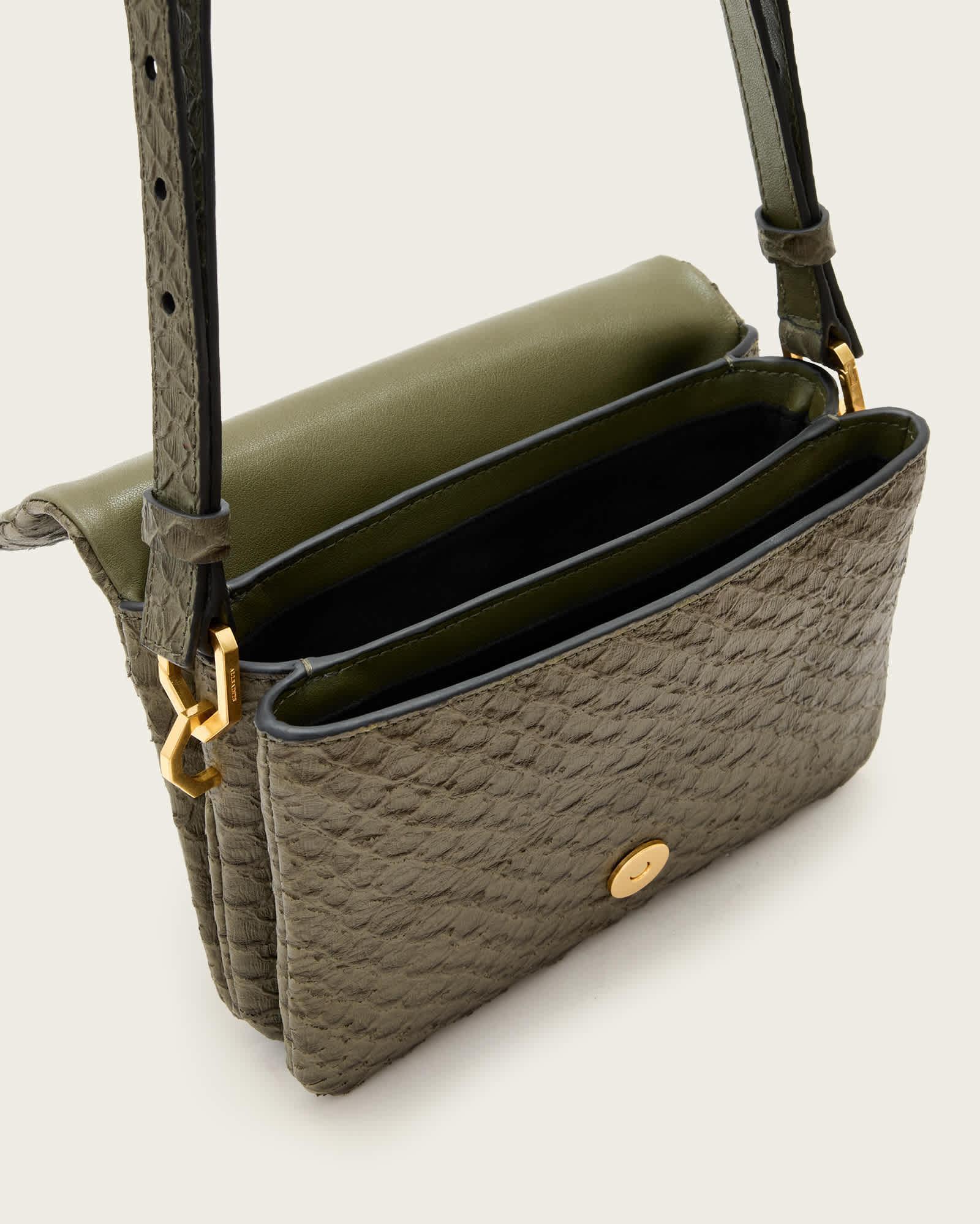 Jupiter Snake Effect Leather Crossbody Bag Product Image