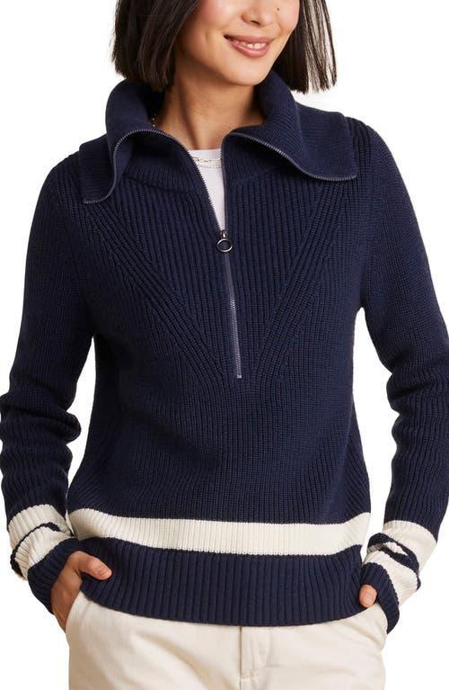 Vineyard Vines Striped 1/2 Zip Sweater (Nautical ) Women's Clothing Product Image