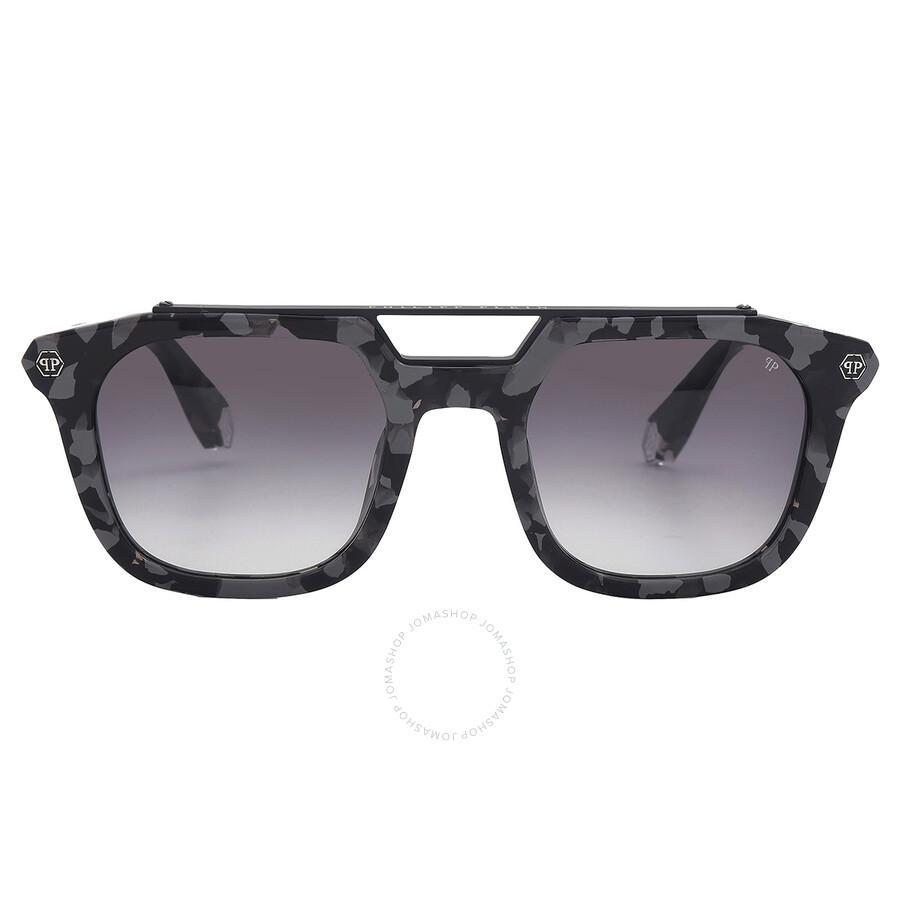 PHILIPP PLEIN Grey Square Men's Sunglasses Spp001m 0721 51 Product Image