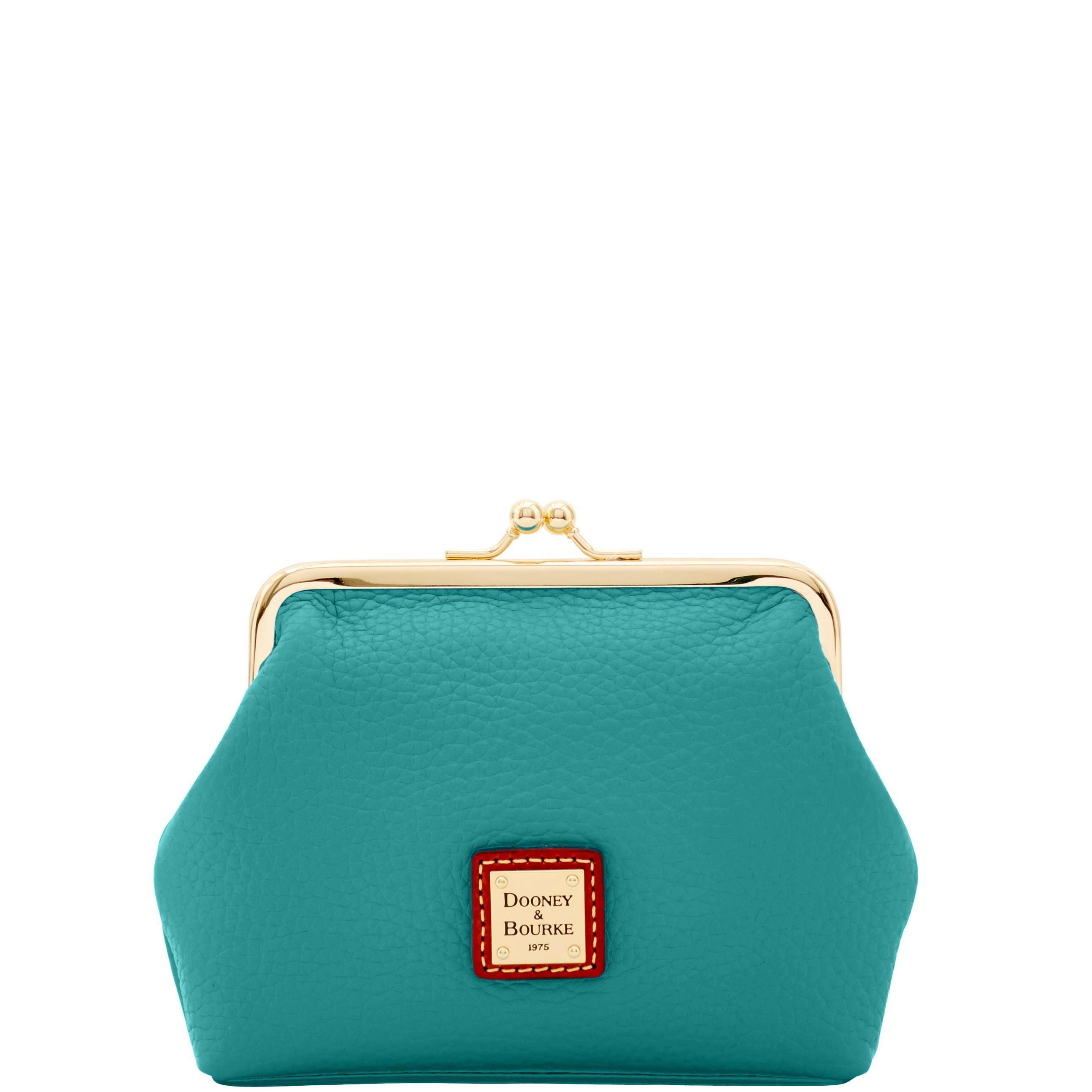 Dooney & Bourke Womens Pebble Grain Large Framed Purse in Blush, Leather Product Image