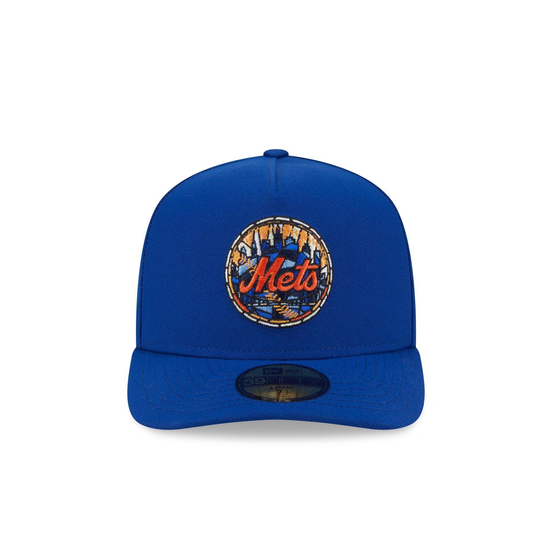 New York Mets Stained Glass 59FIFTY A-Frame Fitted Hat Male Product Image