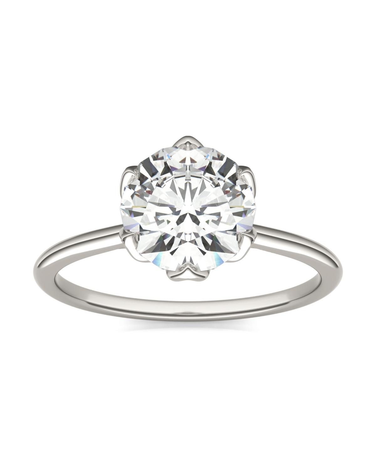 Charles & Colvard 14k White Gold 1 9/10 Carat T.W. Lab-Created Moissanite Solitaire Engagement Ring, Women's, Size: 7, 14k Whgold Product Image