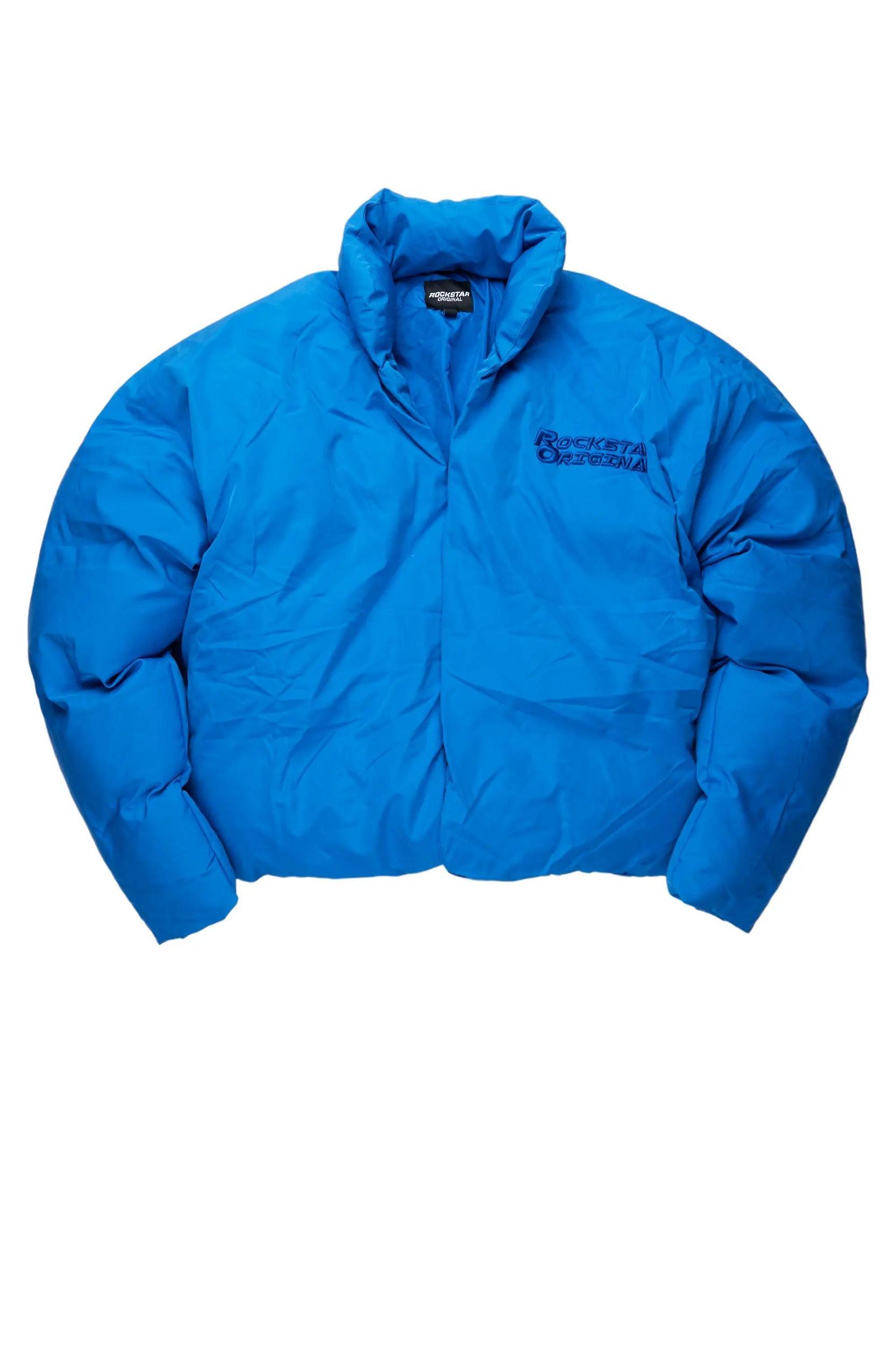 Damien Royal Blue Puffer Jacket Male Product Image