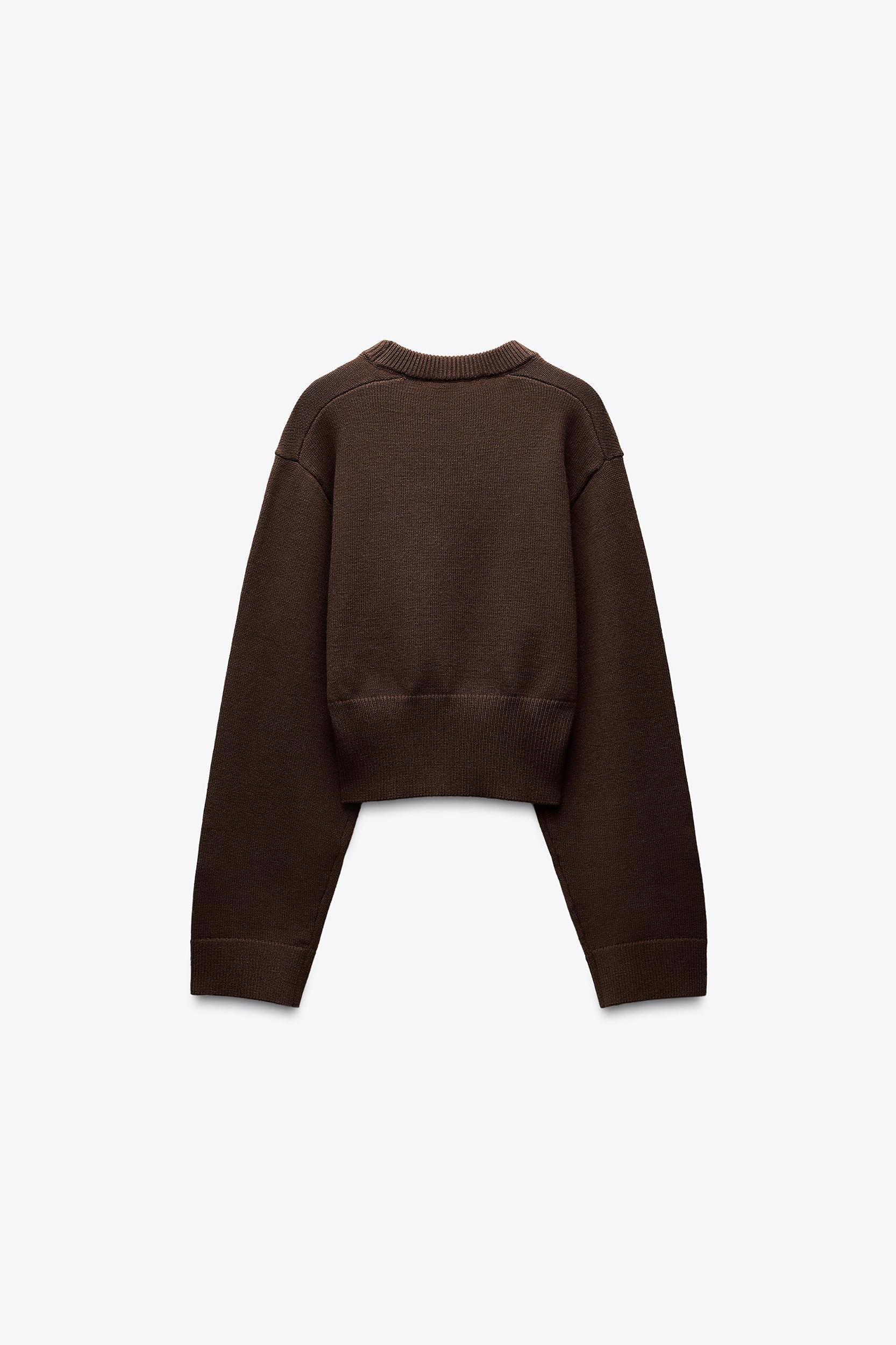 BASIC KNIT WIDE SLEEVE SWEATER Product Image