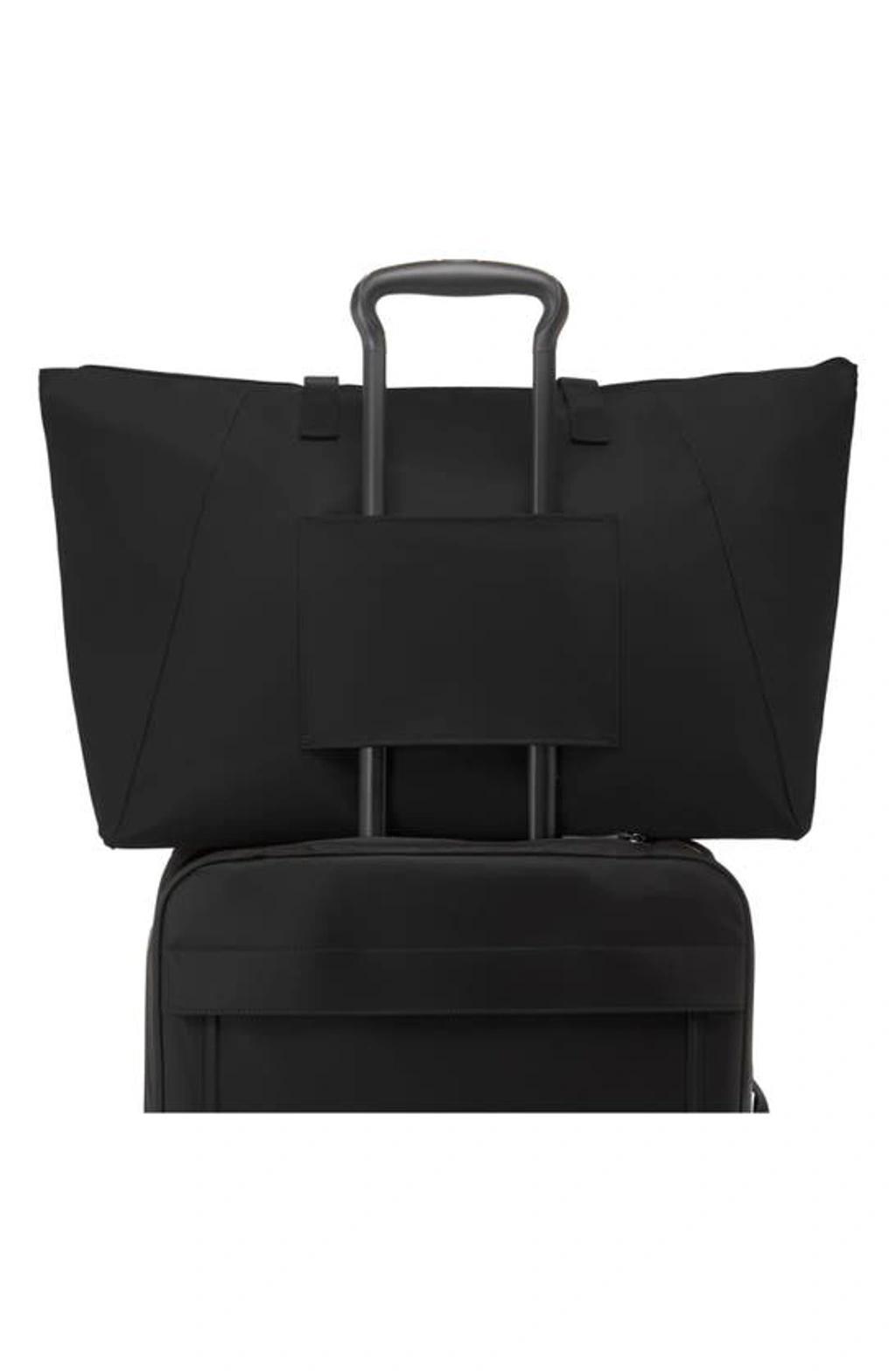 TUMI Just In Case Large Zip Tote Bag In Black/ Gold Product Image
